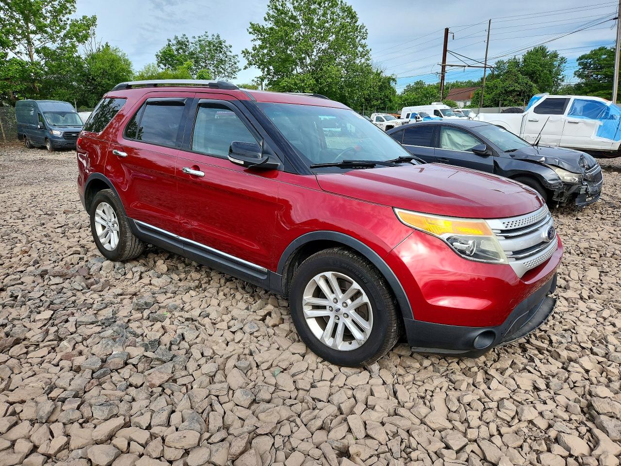 2015 Ford Explorer Xlt Красный vin: 1FM5K8D82FGA43989