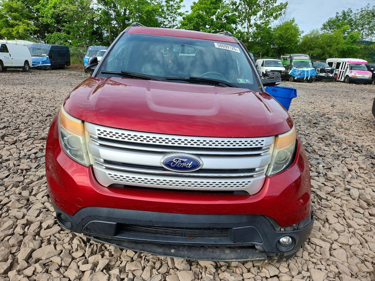 2015 Ford Explorer Xlt Красный vin: 1FM5K8D82FGA43989