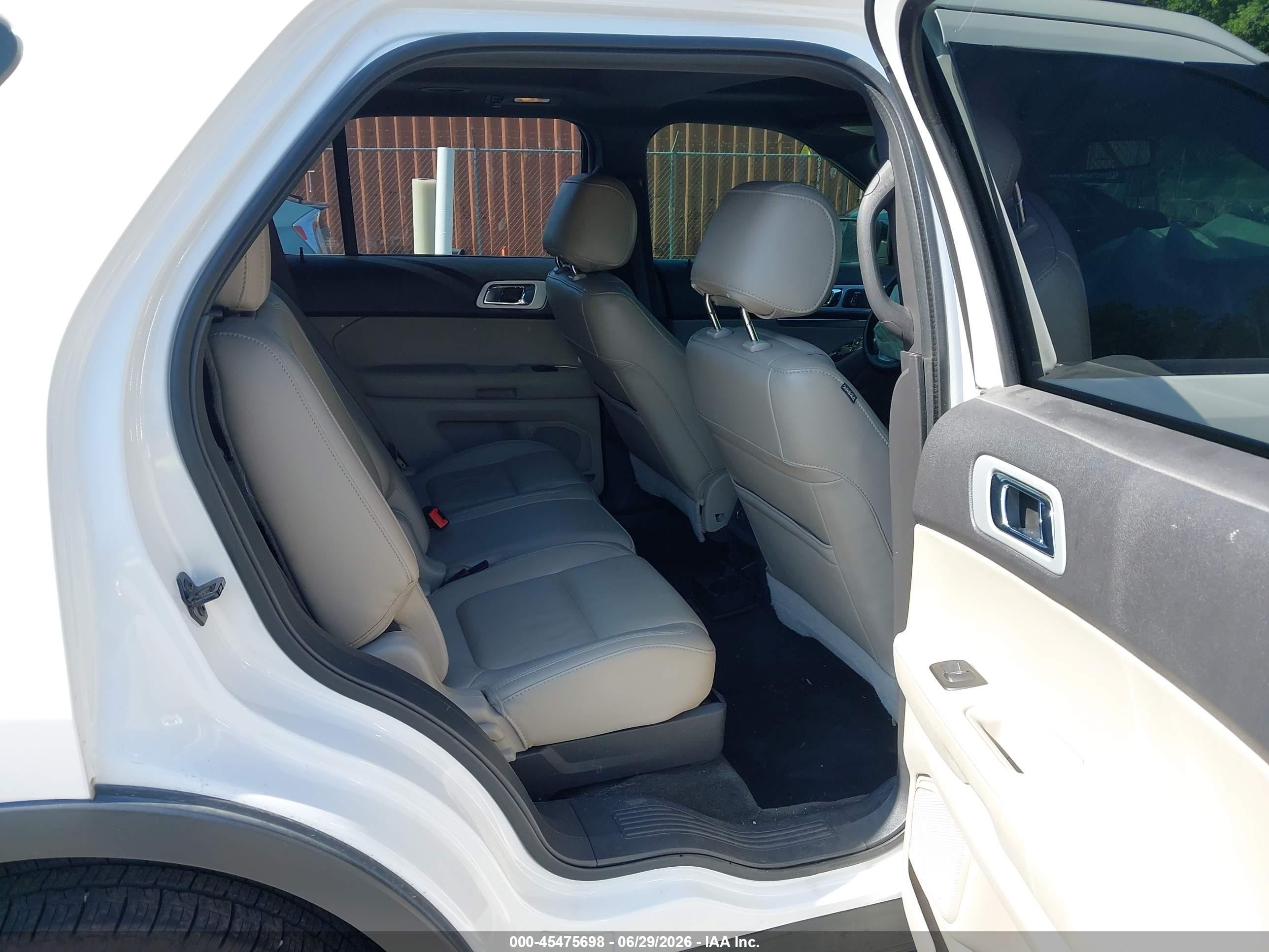2015 Ford Explorer Xlt White vin: 1FM5K8D82FGB09828