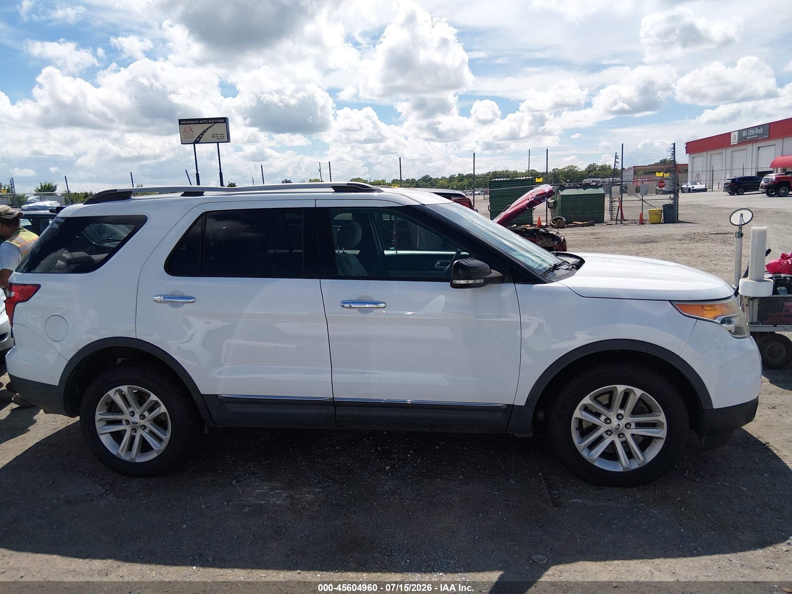 2015 Ford Explorer Xlt White vin: 1FM5K8D82FGC40774