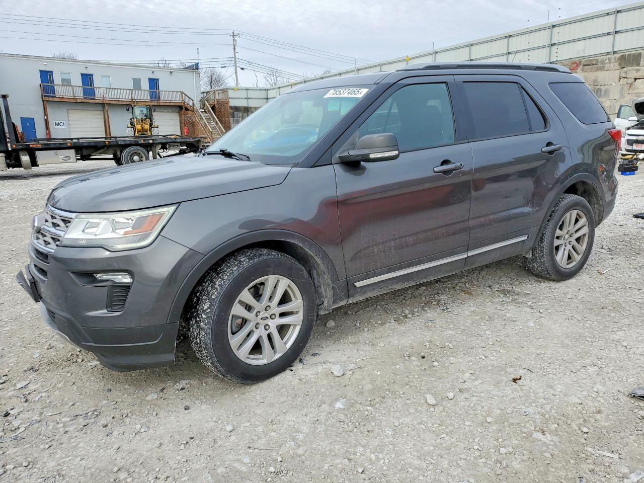 2018 Ford Explorer Xlt Gray vin: 1FM5K8D82JGA44519