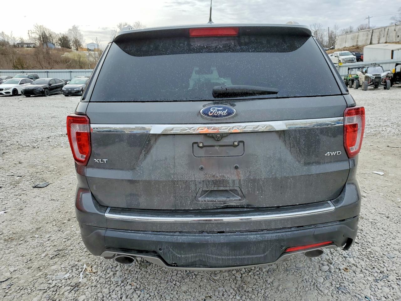 2018 Ford Explorer Xlt Gray vin: 1FM5K8D82JGA44519