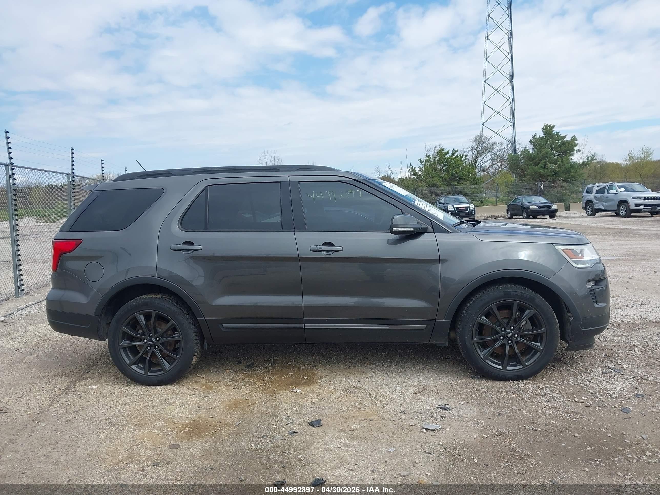 2019 Ford Explorer Xlt Gray vin: 1FM5K8D82KGA05379