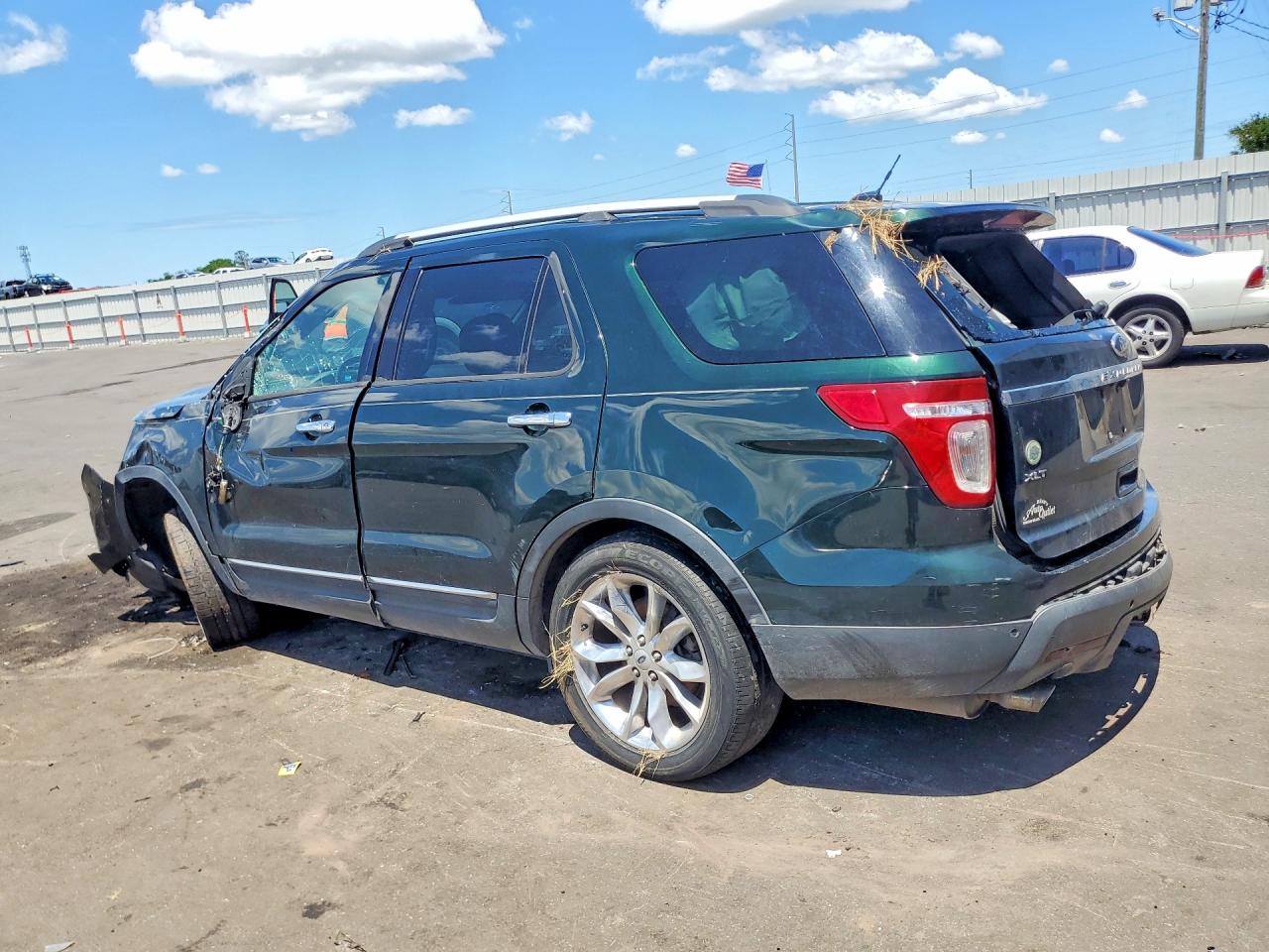 2013 Ford Explorer Xlt Green vin: 1FM5K8D83DGA37275