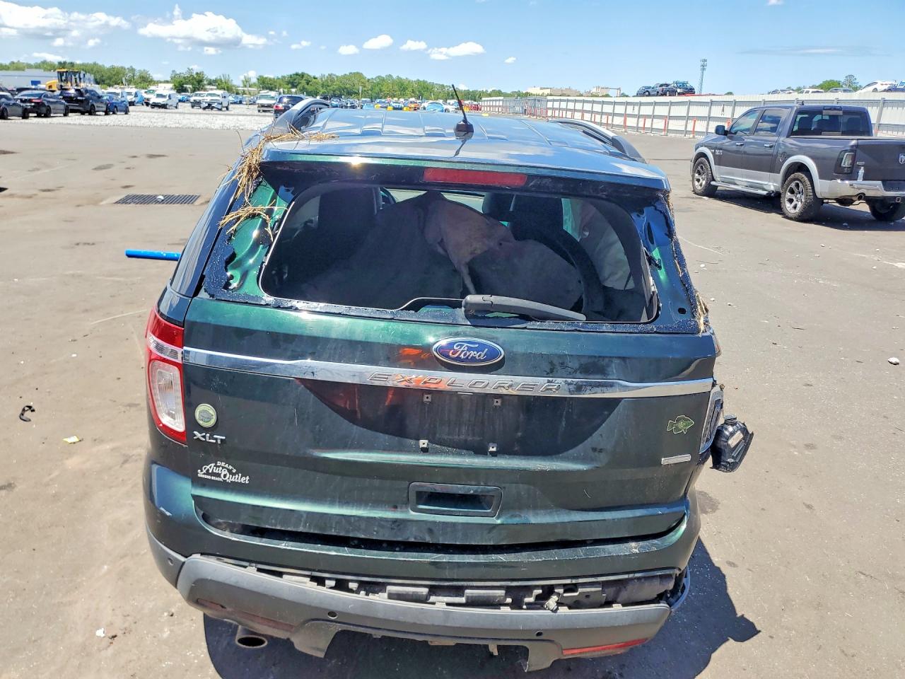 2013 Ford Explorer Xlt Green vin: 1FM5K8D83DGA37275