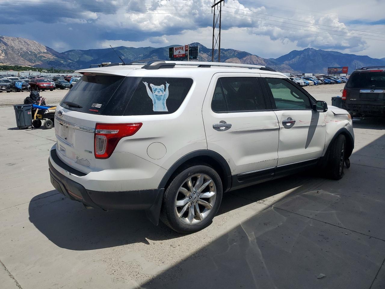 2013 Ford Explorer Xlt White vin: 1FM5K8D83DGA84032