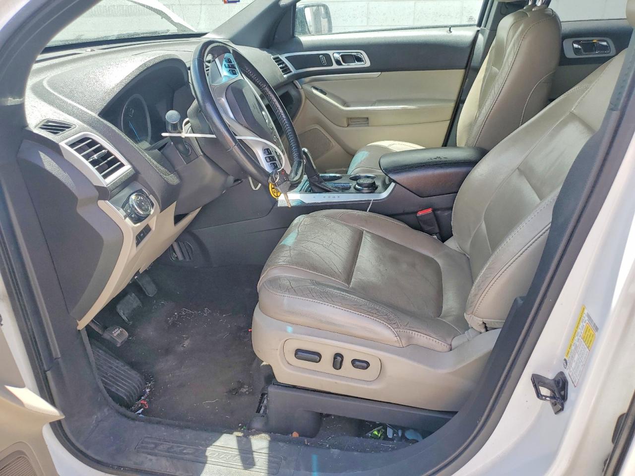 2013 Ford Explorer Xlt White vin: 1FM5K8D83DGA84032