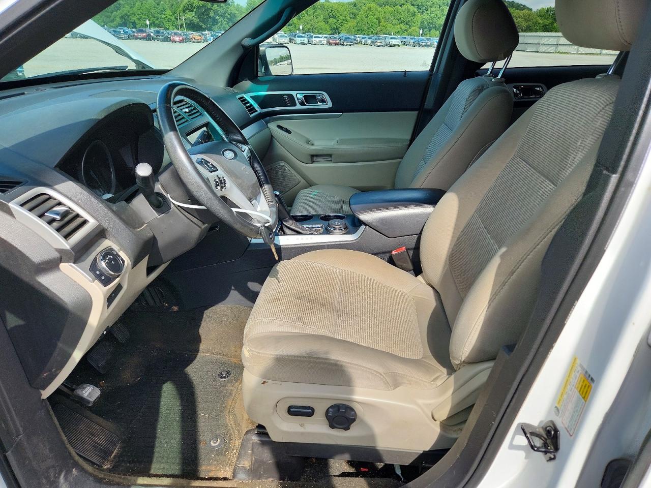 2013 Ford Explorer Xlt White vin: 1FM5K8D83DGB75351
