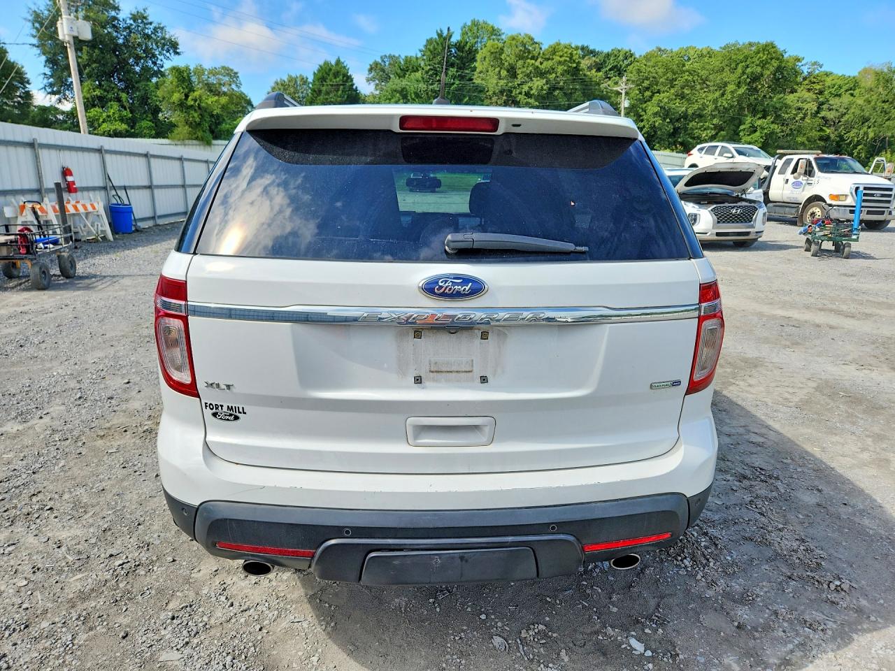 2013 Ford Explorer Xlt White vin: 1FM5K8D83DGB75351