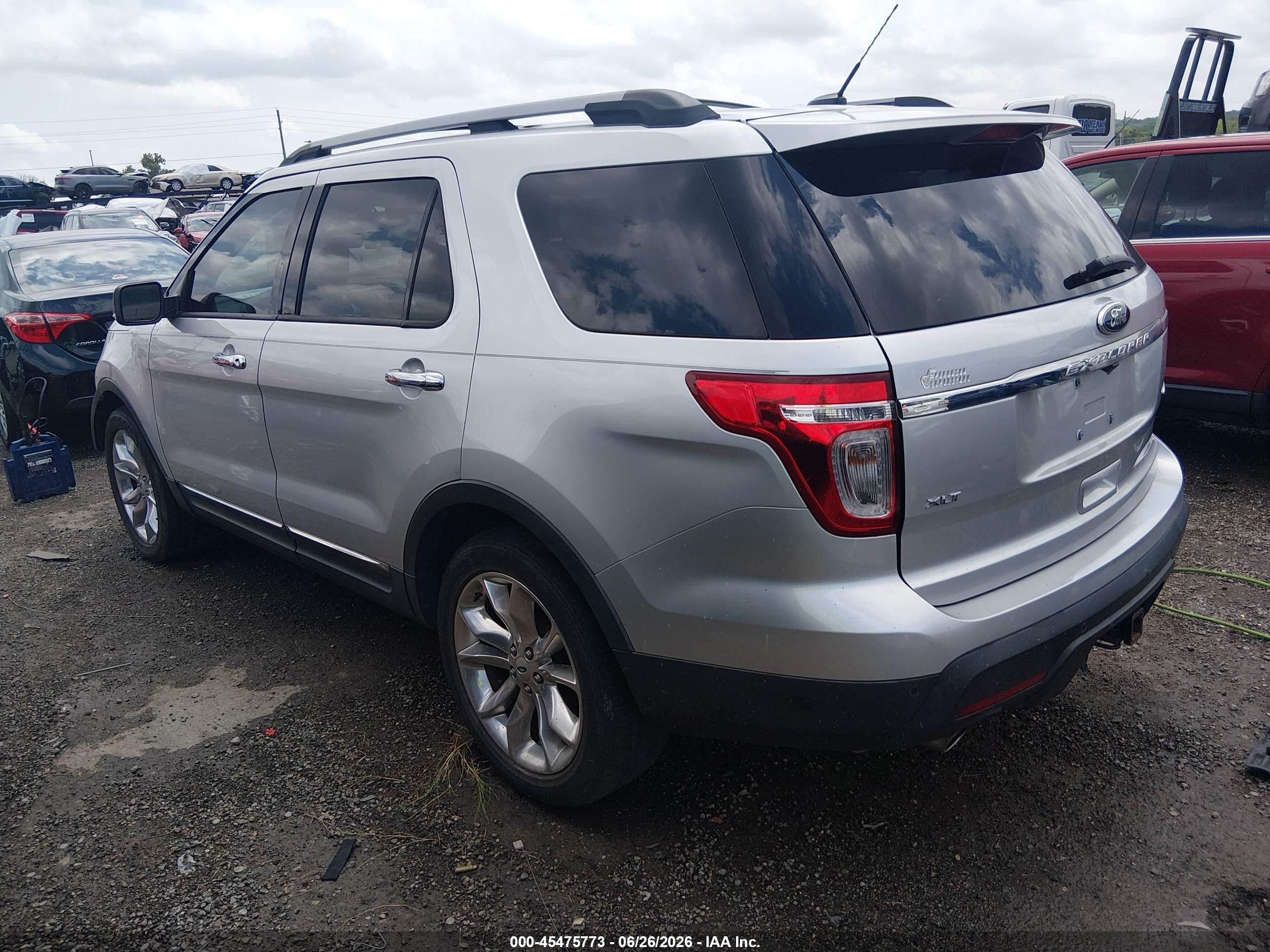 2013 Ford Explorer Xlt Silver vin: 1FM5K8D83DGB81070