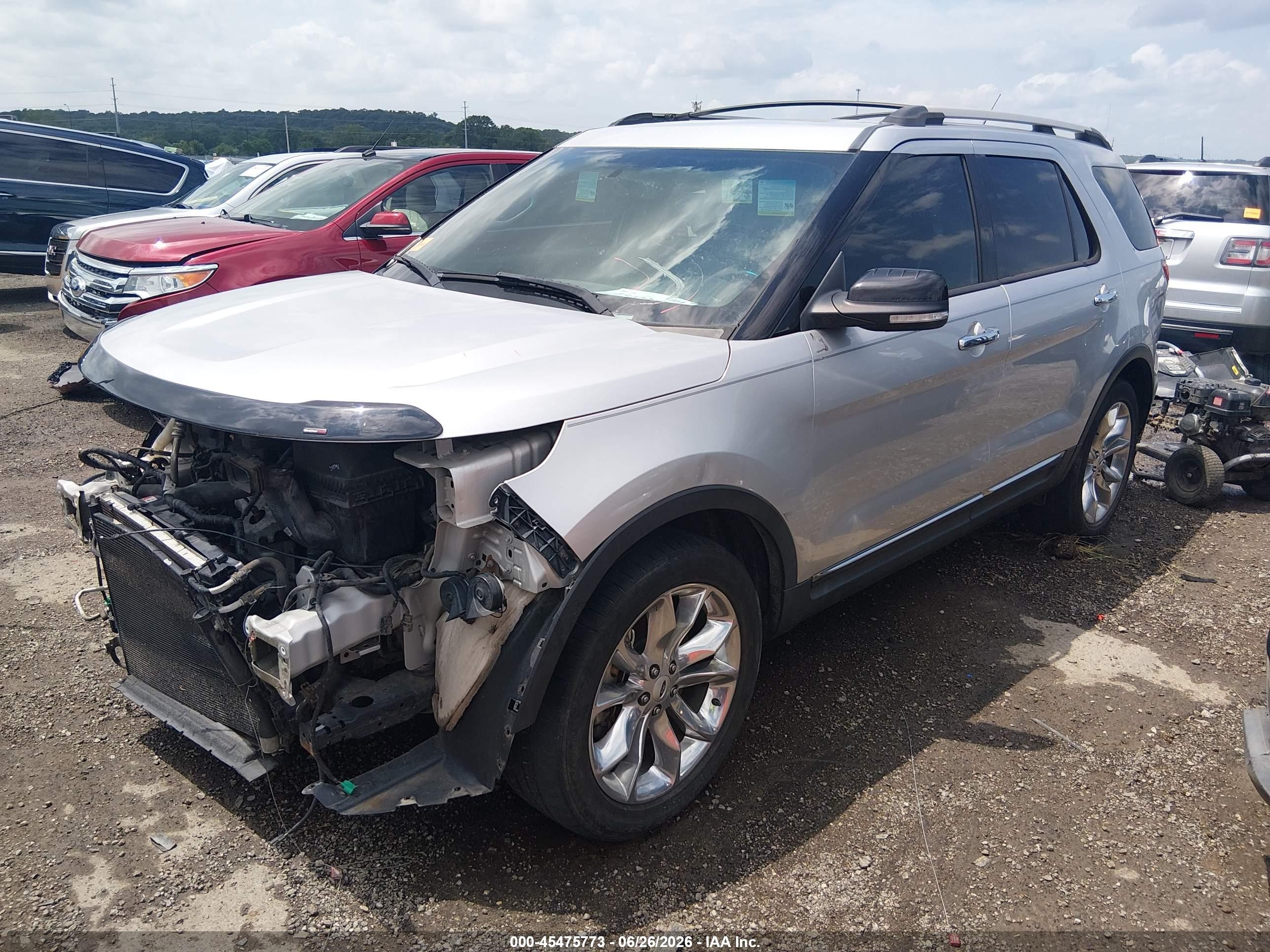 2013 Ford Explorer Xlt Silver vin: 1FM5K8D83DGB81070
