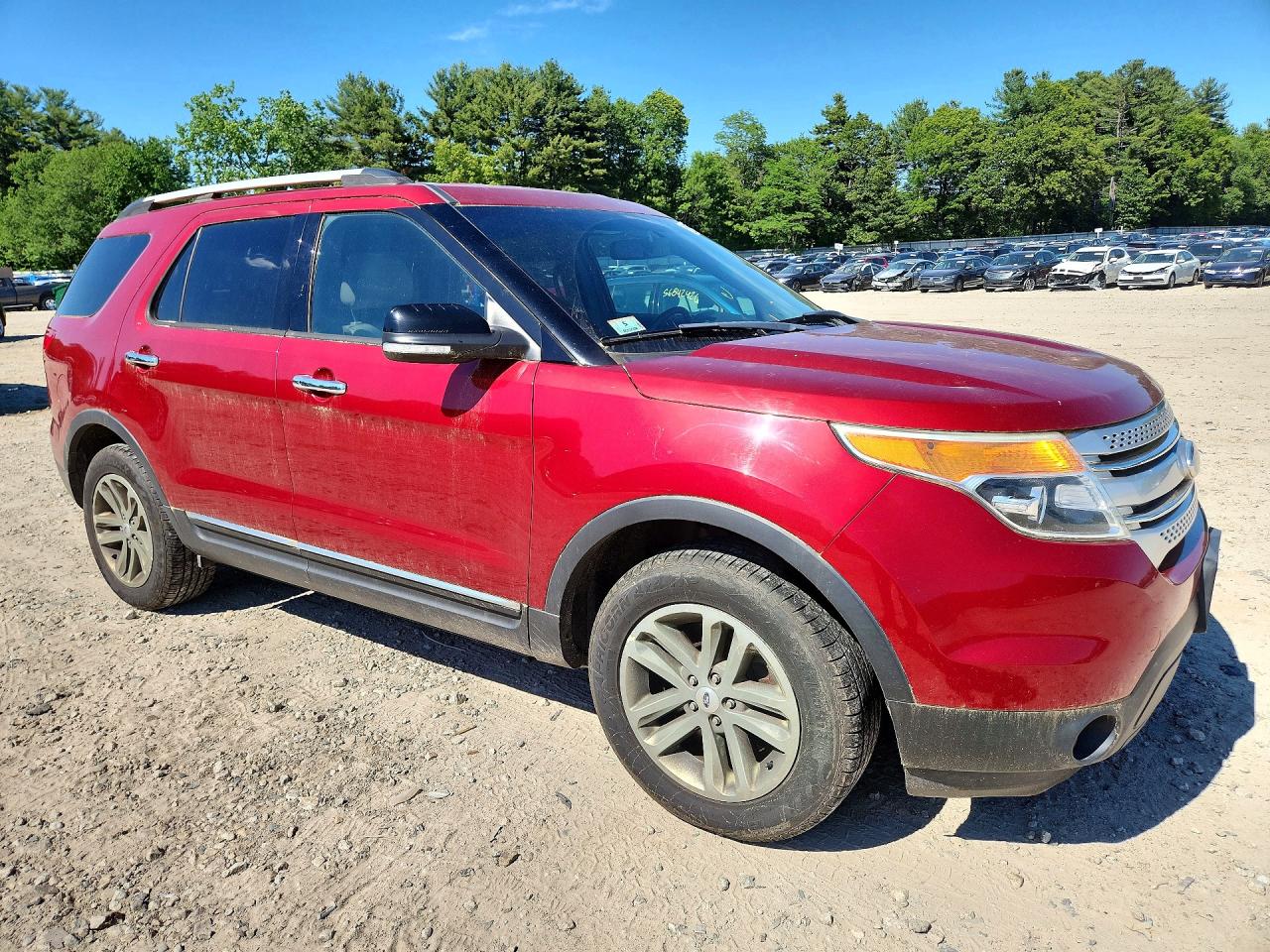 2013 Ford Explorer Red vin: 1FM5K8D83DGC08817