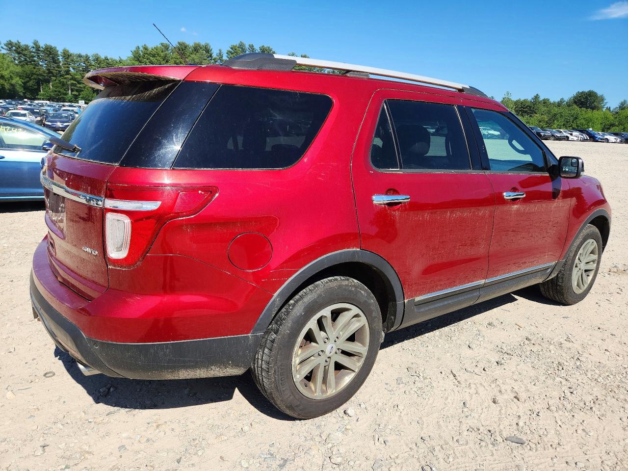 2013 Ford Explorer Red vin: 1FM5K8D83DGC08817