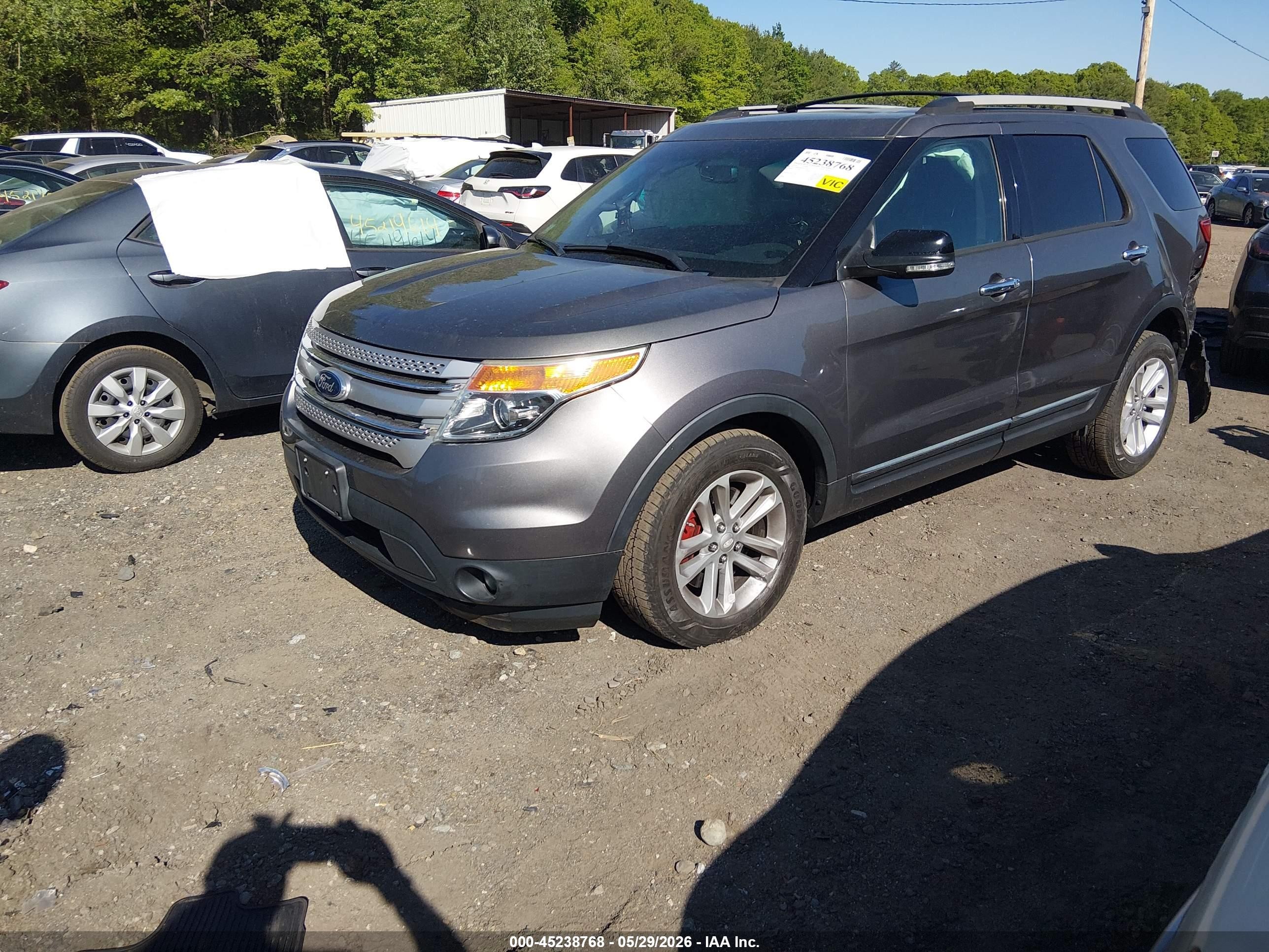 2013 Ford Explorer Xlt Gray vin: 1FM5K8D83DGC37282