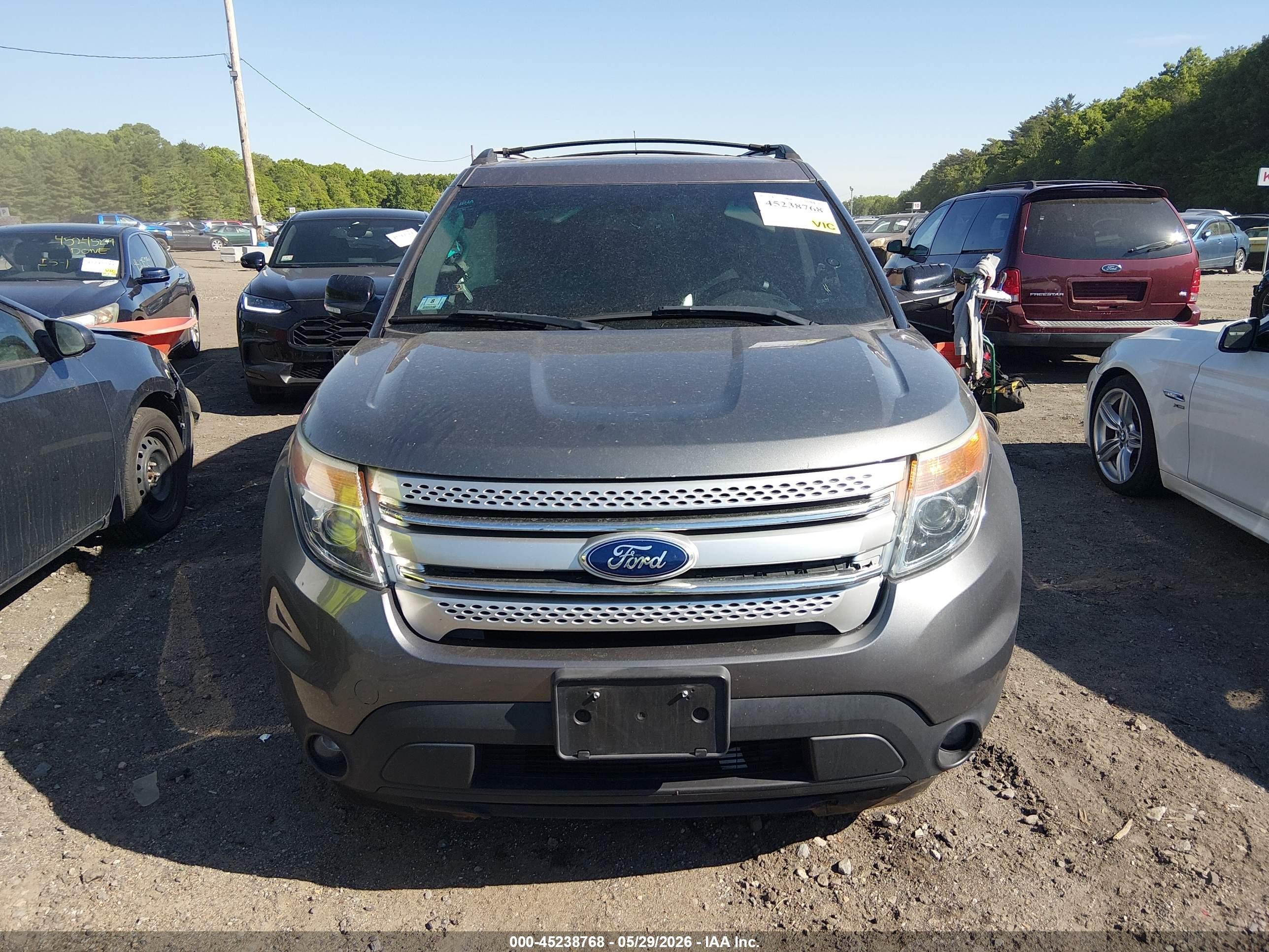2013 Ford Explorer Xlt Gray vin: 1FM5K8D83DGC37282