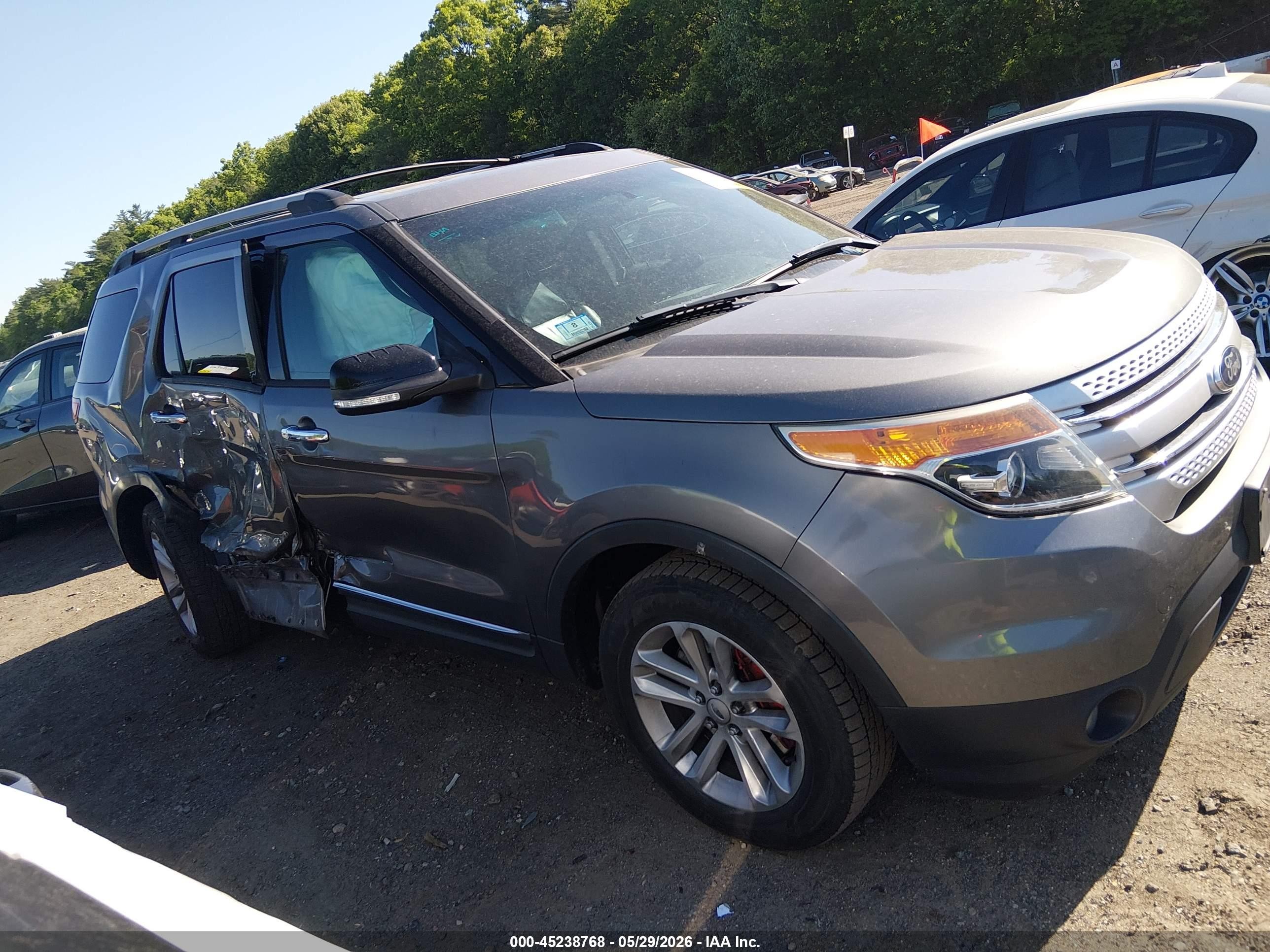 2013 Ford Explorer Xlt Gray vin: 1FM5K8D83DGC37282