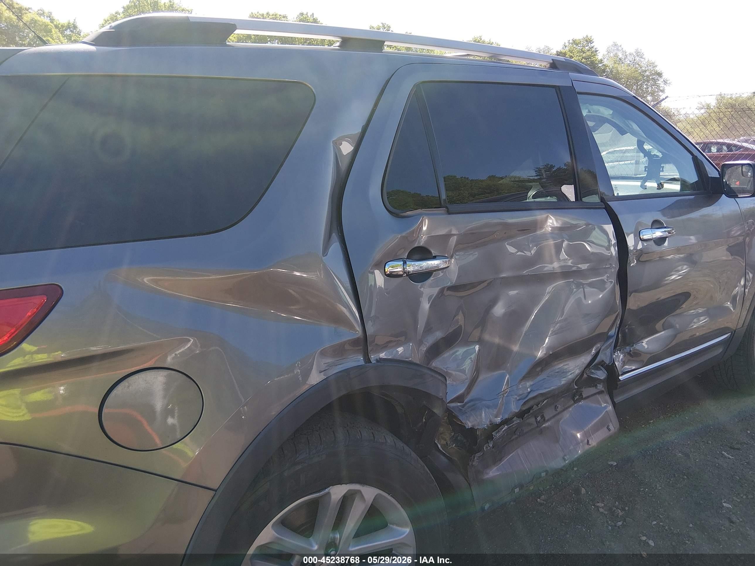 2013 Ford Explorer Xlt Gray vin: 1FM5K8D83DGC37282