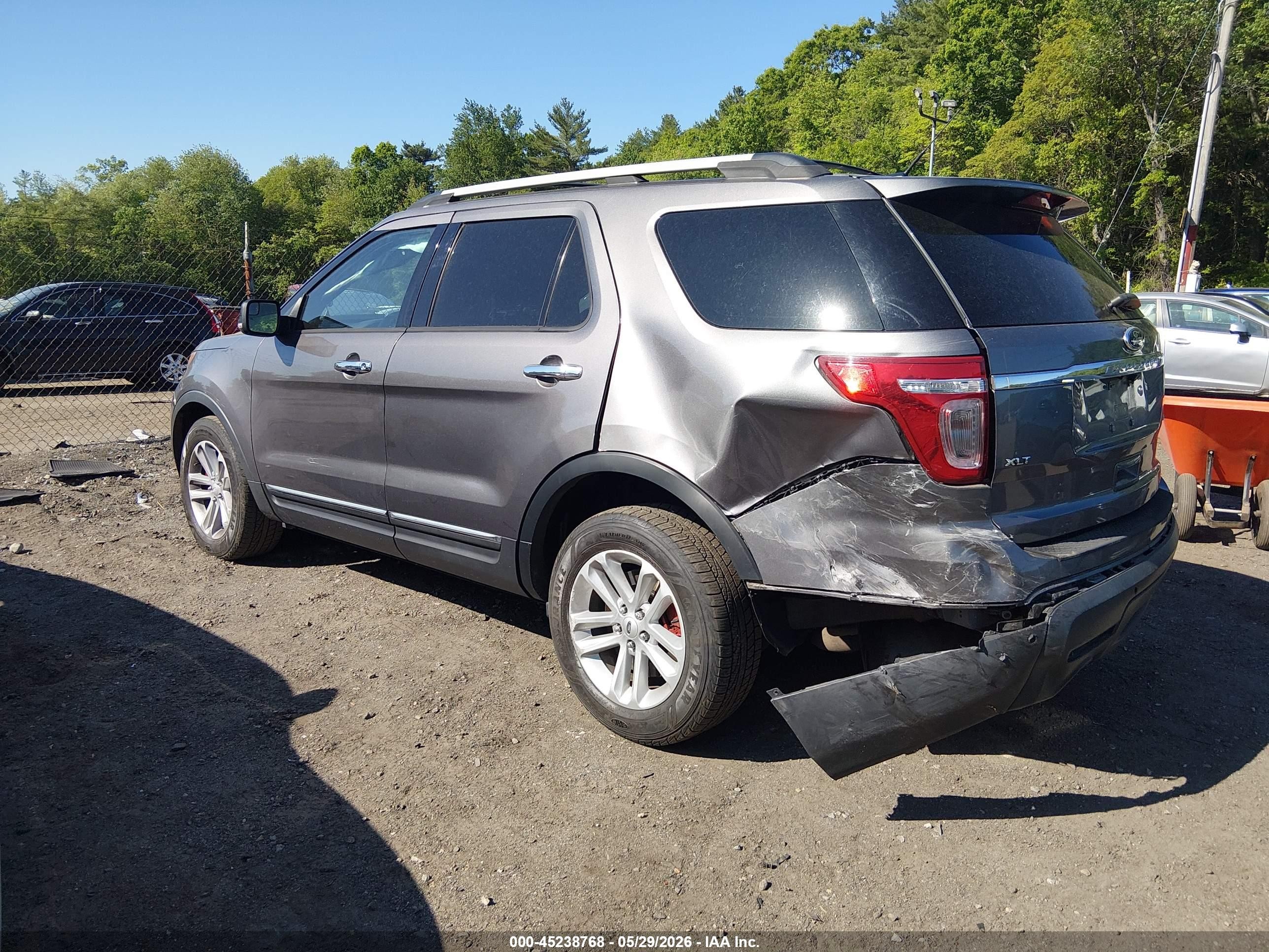 2013 Ford Explorer Xlt Gray vin: 1FM5K8D83DGC37282