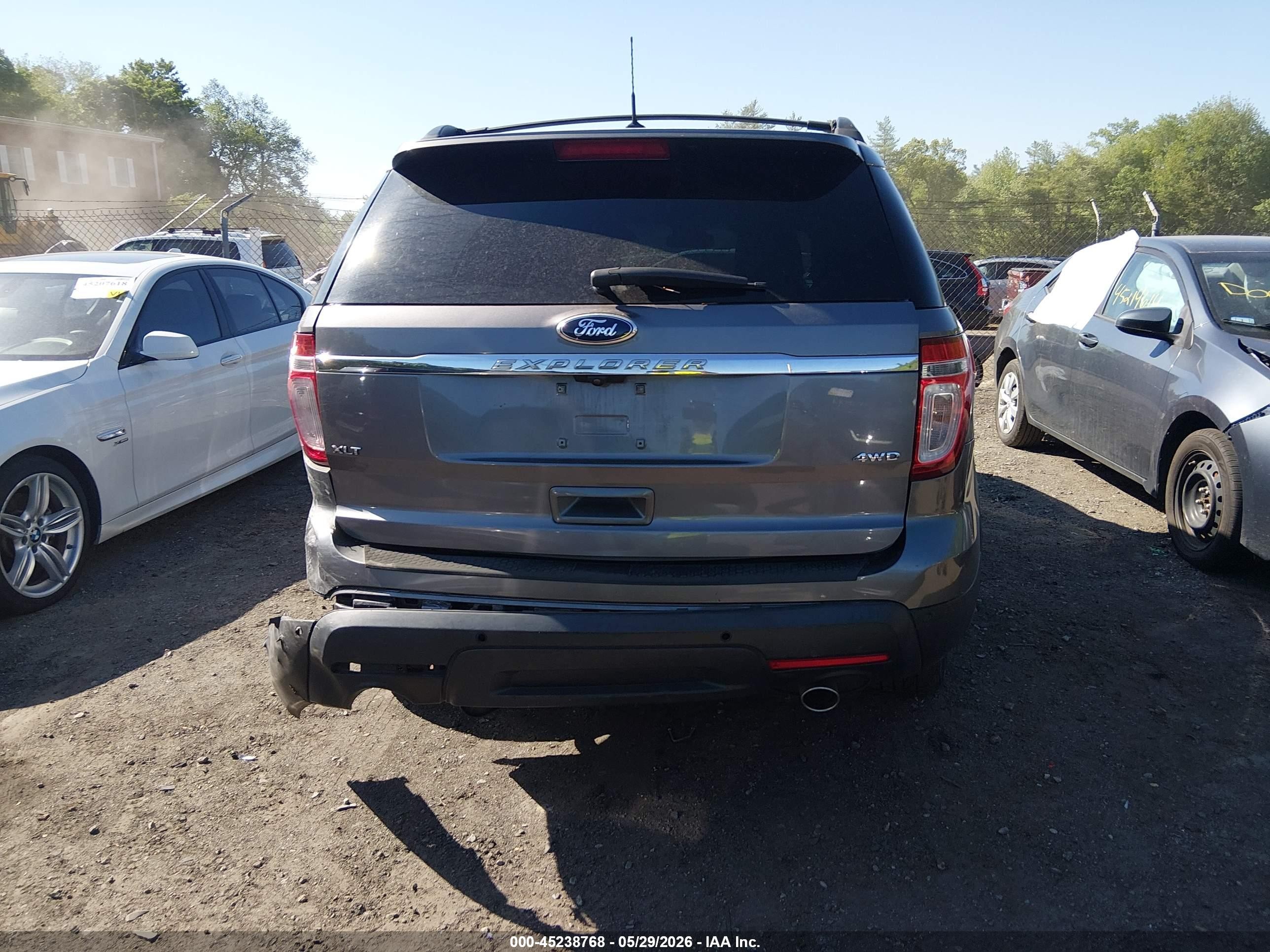 2013 Ford Explorer Xlt Gray vin: 1FM5K8D83DGC37282