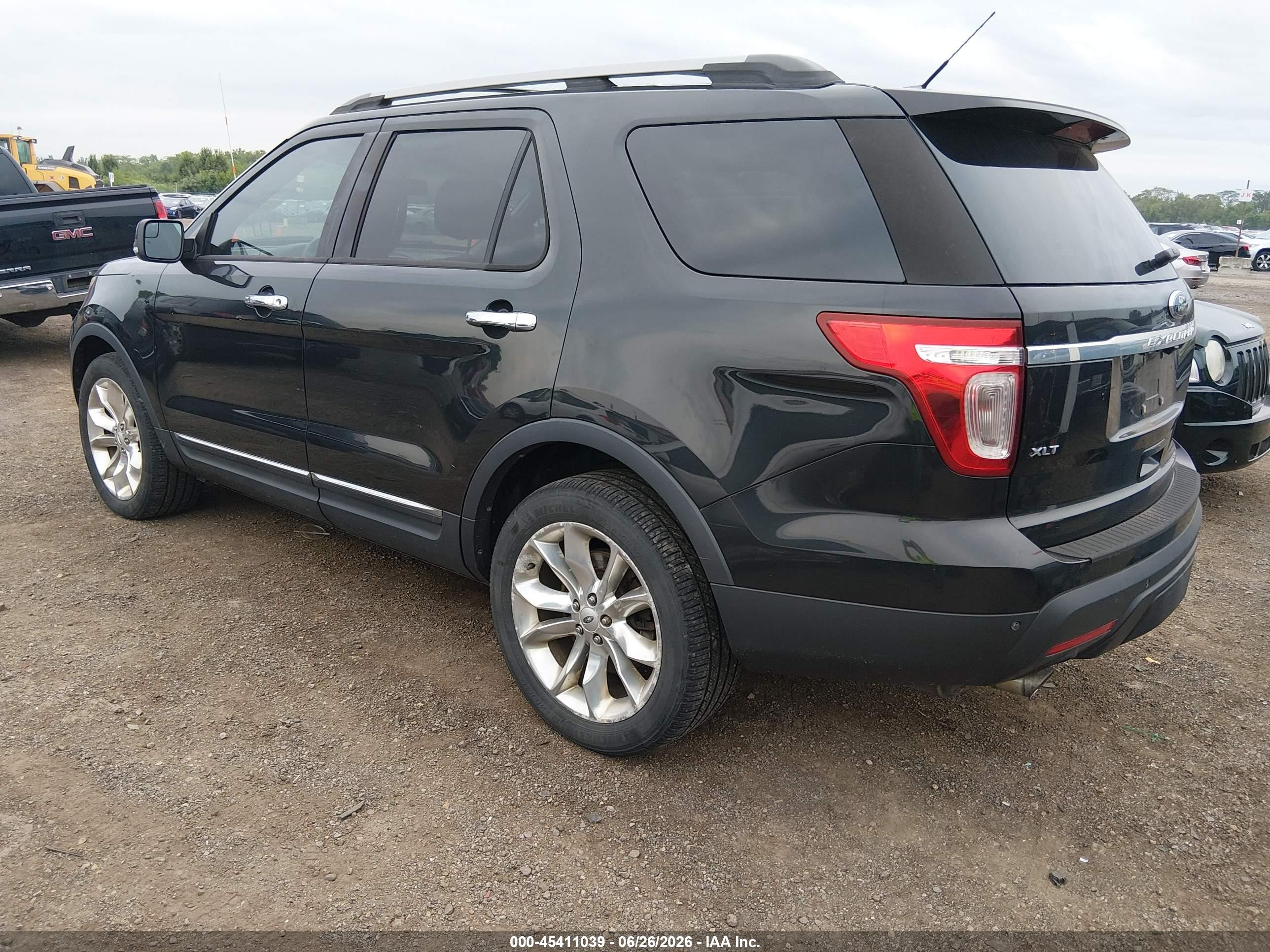 2013 Ford Explorer Xlt Black vin: 1FM5K8D83DGC59315