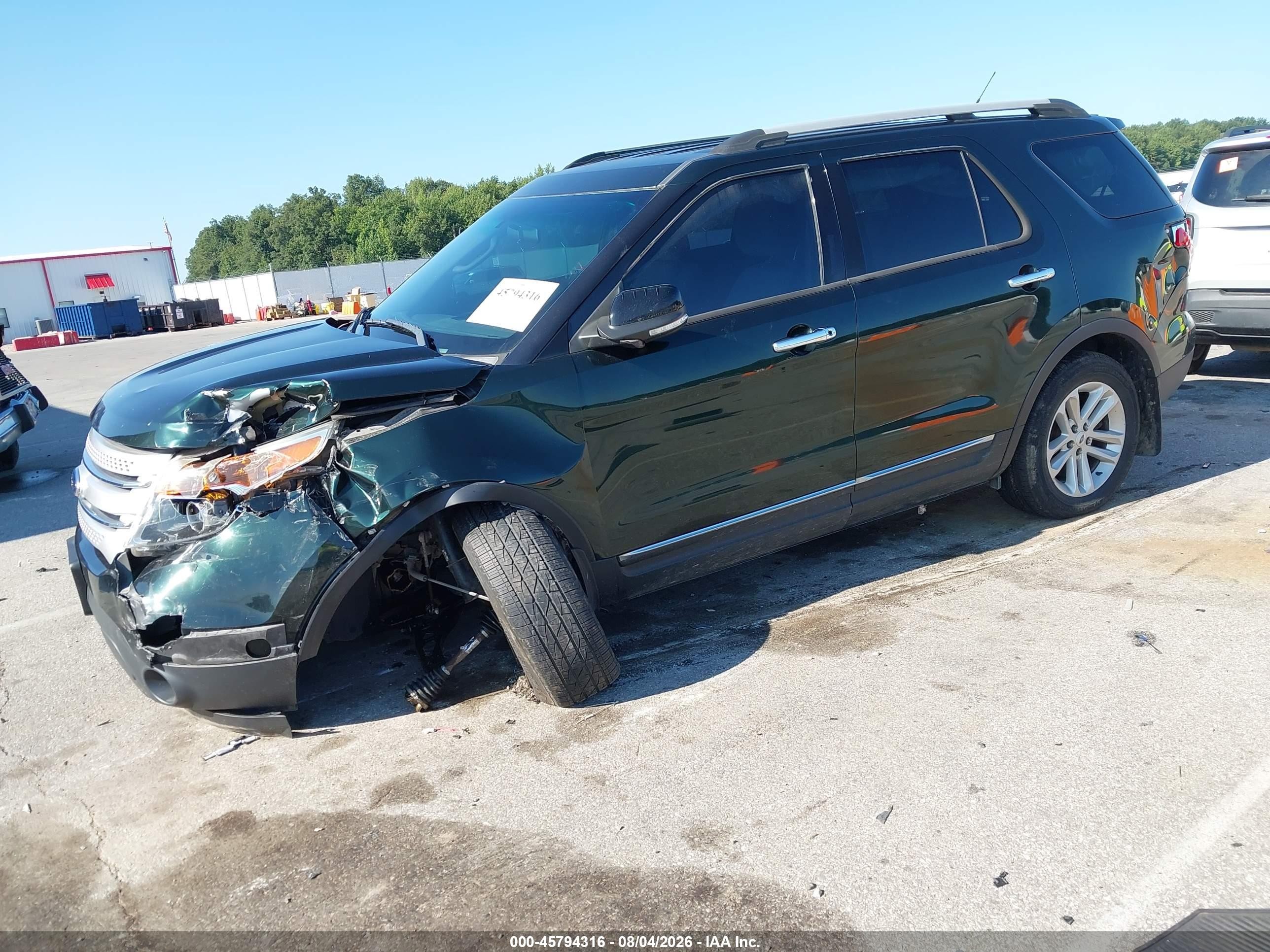 2013 Ford Explorer Xlt Зеленый vin: 1FM5K8D83DGC59492