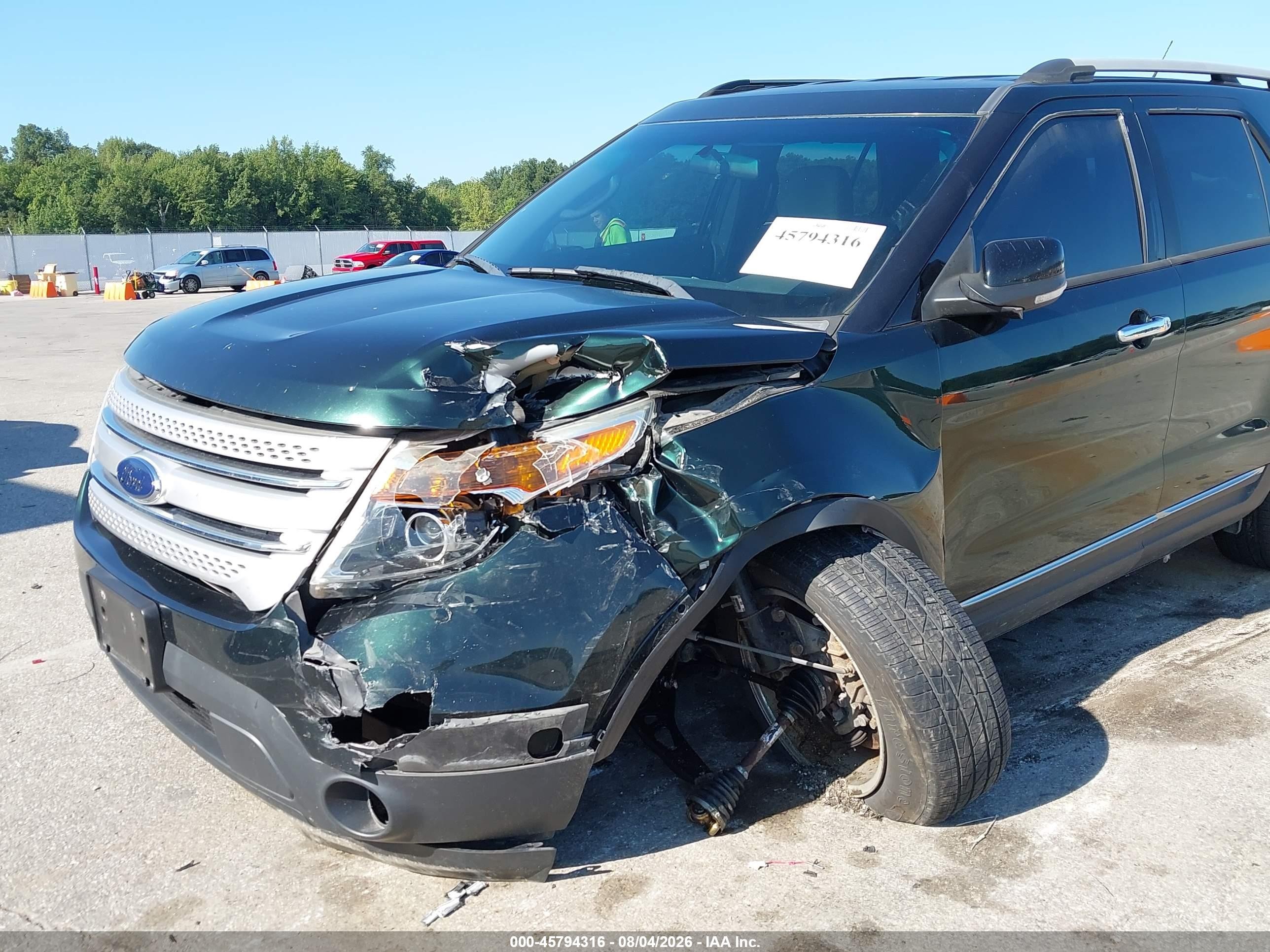 2013 Ford Explorer Xlt Зеленый vin: 1FM5K8D83DGC59492