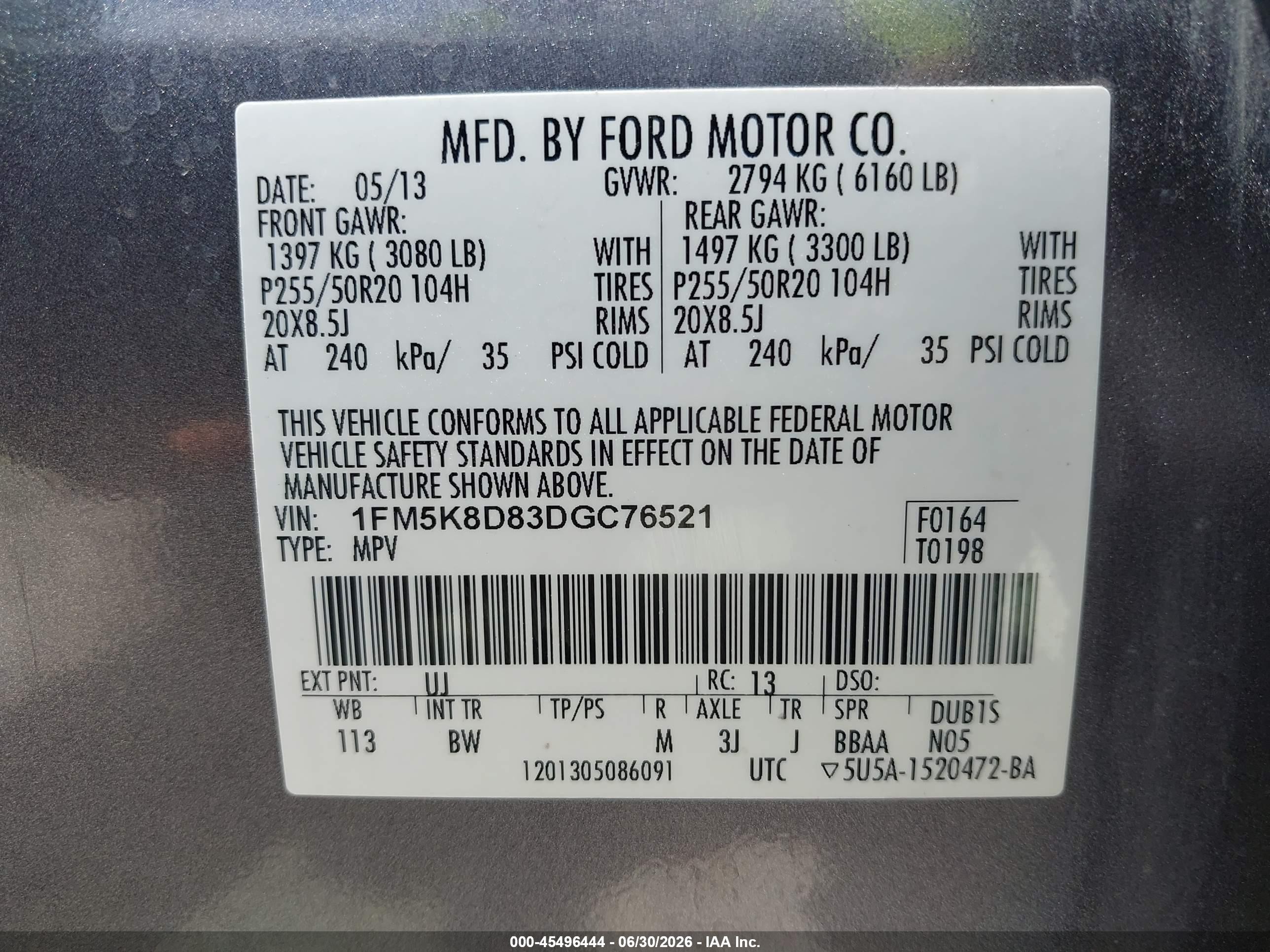 2013 Ford Explorer Xlt Gold vin: 1FM5K8D83DGC76521