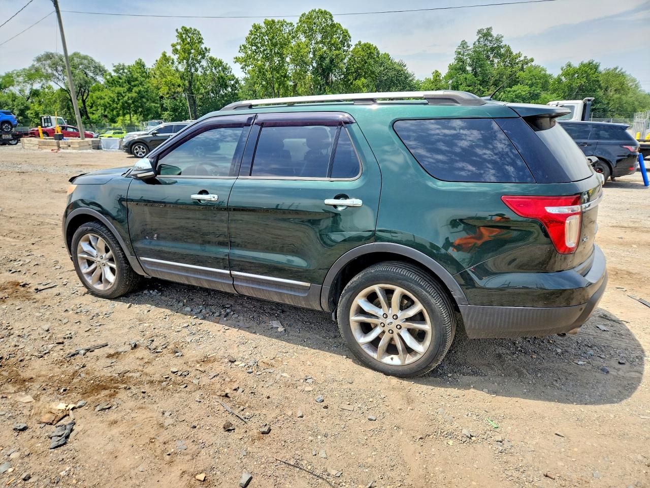 2013 Ford Explorer Xlt Green vin: 1FM5K8D83DGC76759