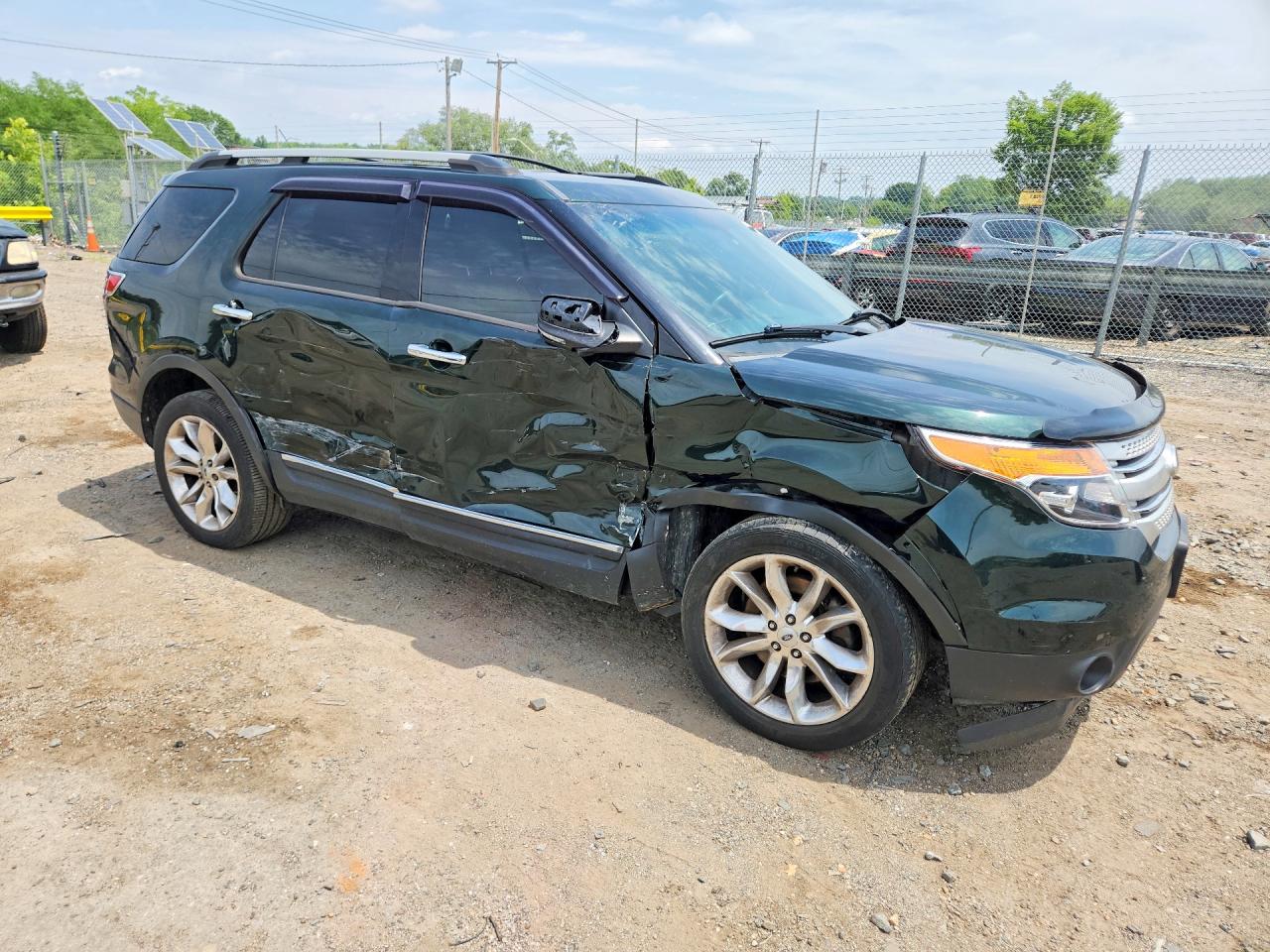 2013 Ford Explorer Xlt Green vin: 1FM5K8D83DGC76759