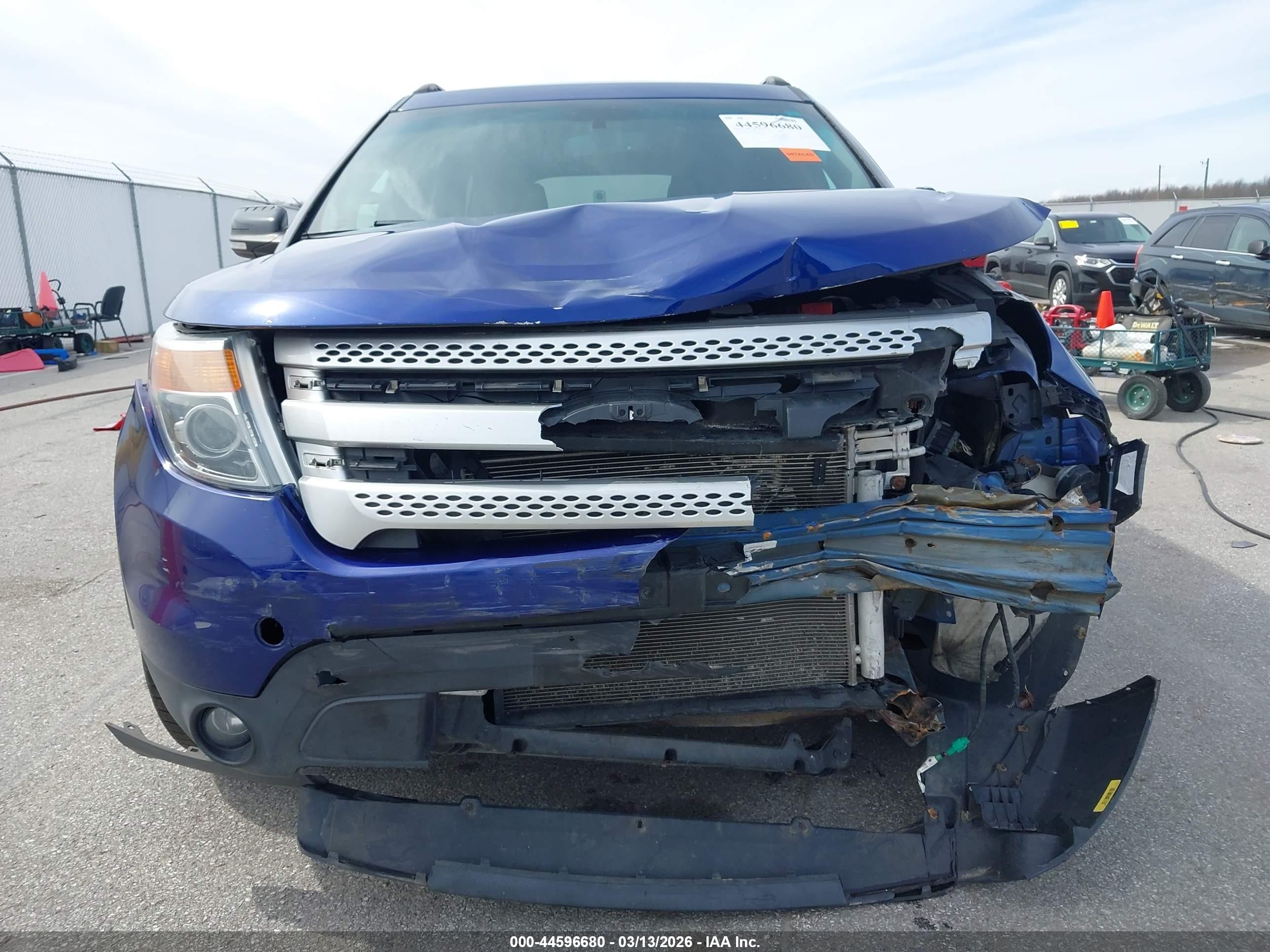 2013 Ford Explorer Xlt Blue vin: 1FM5K8D83DGC89334