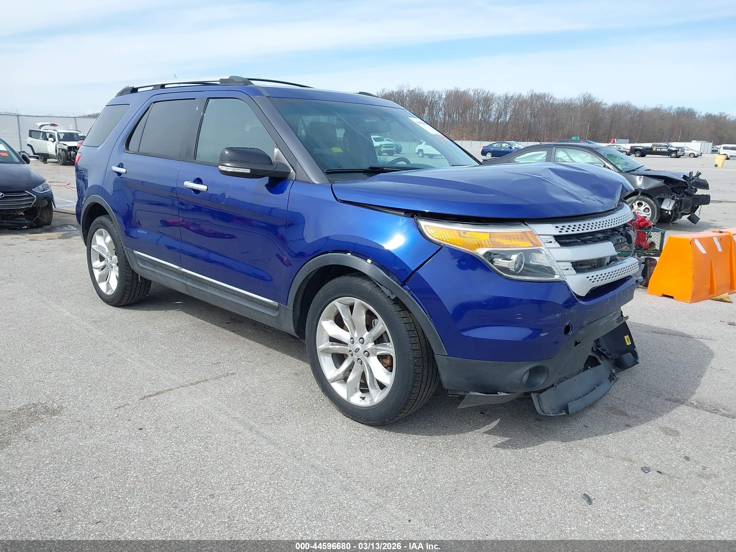 2013 Ford Explorer Xlt Blue vin: 1FM5K8D83DGC89334