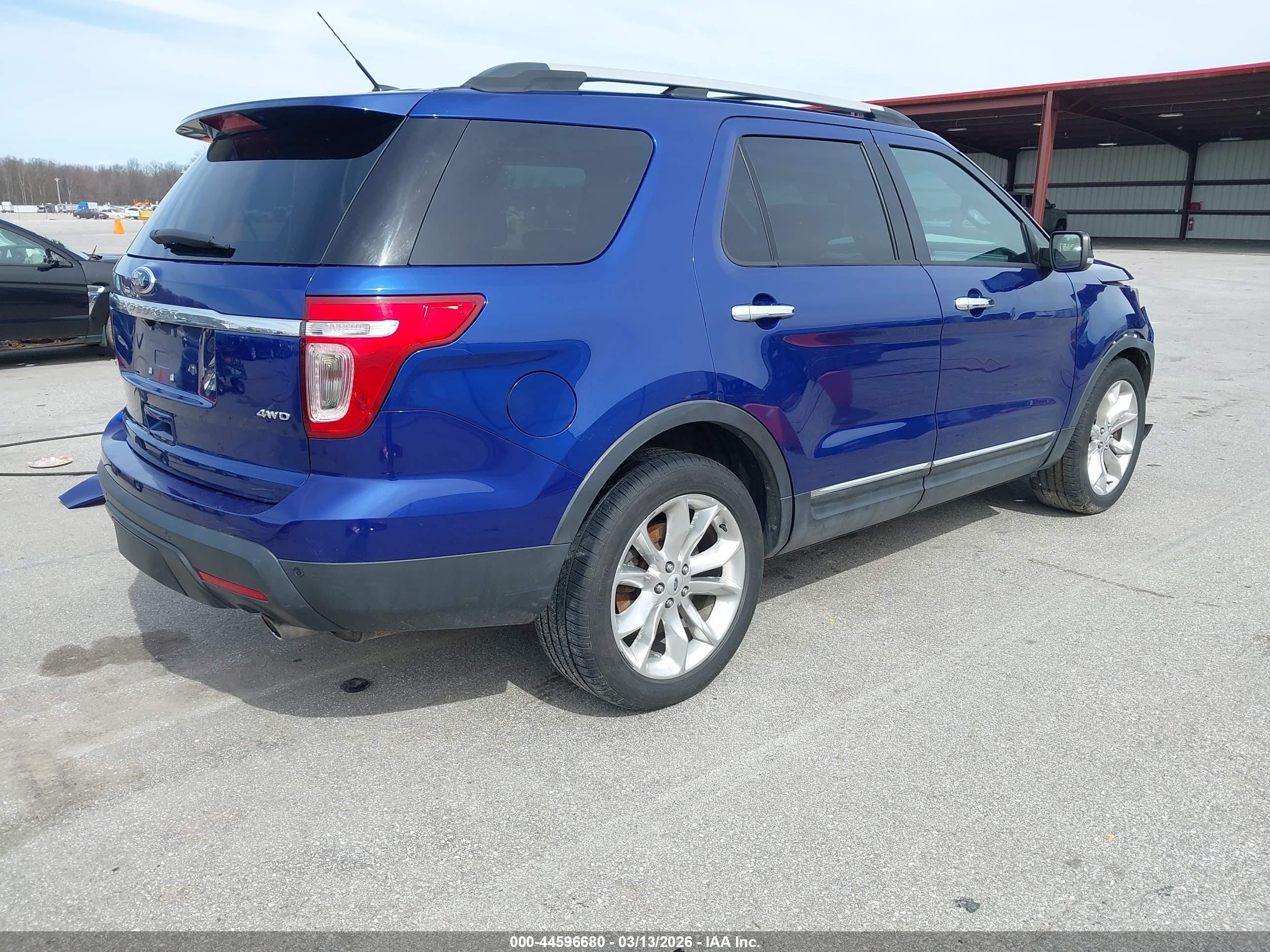 2013 Ford Explorer Xlt Blue vin: 1FM5K8D83DGC89334