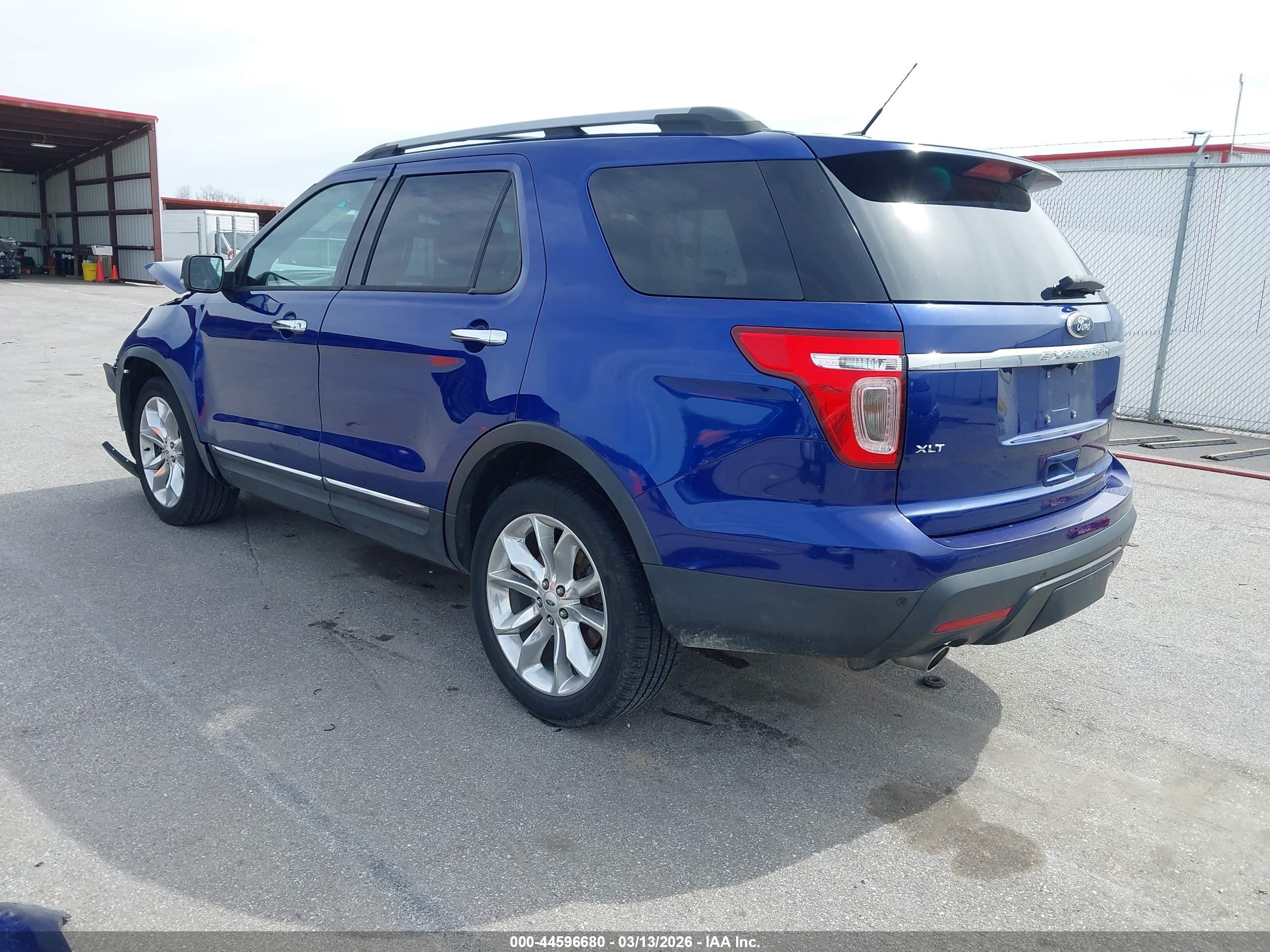 2013 Ford Explorer Xlt Blue vin: 1FM5K8D83DGC89334