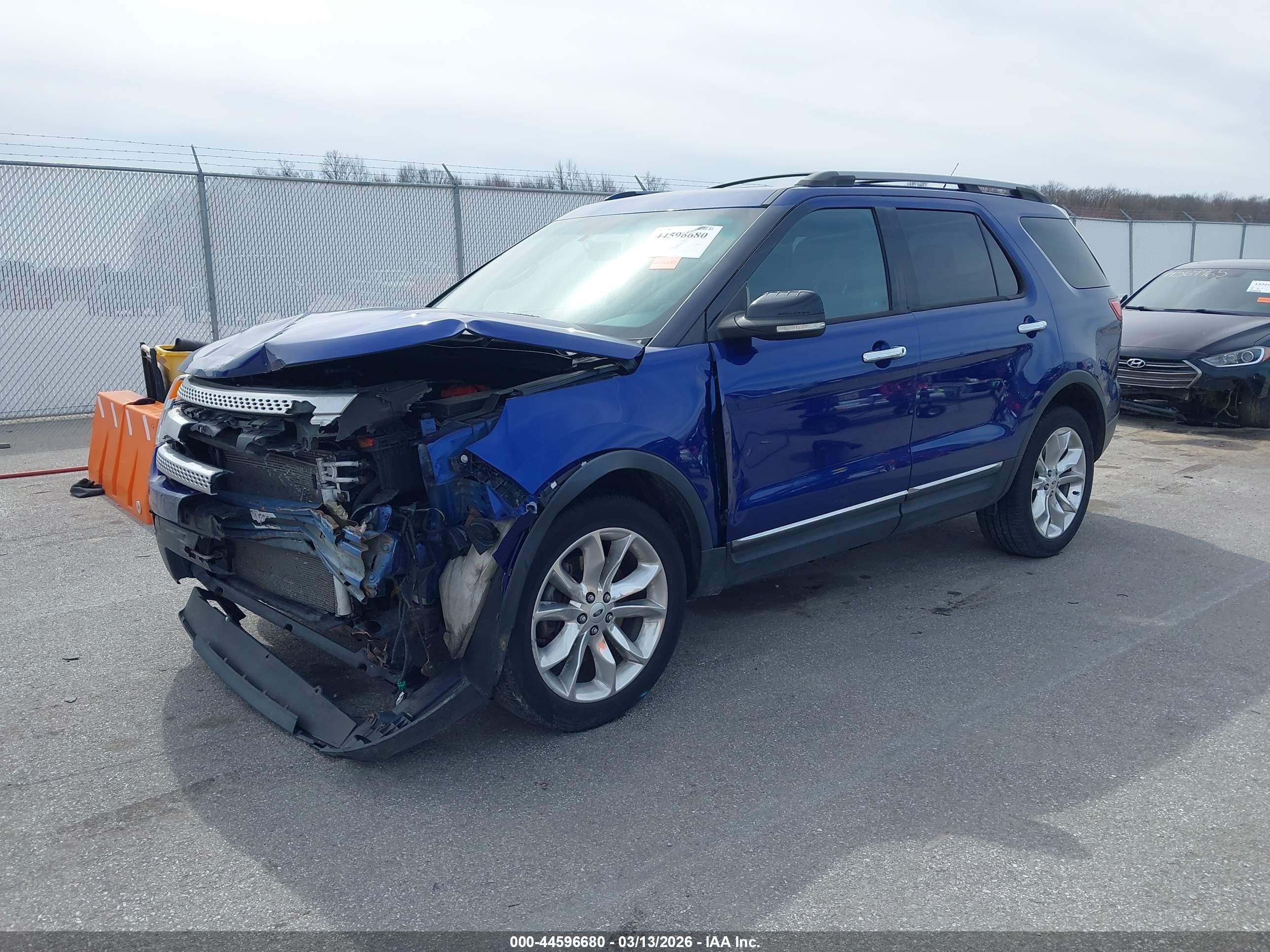 2013 Ford Explorer Xlt Blue vin: 1FM5K8D83DGC89334