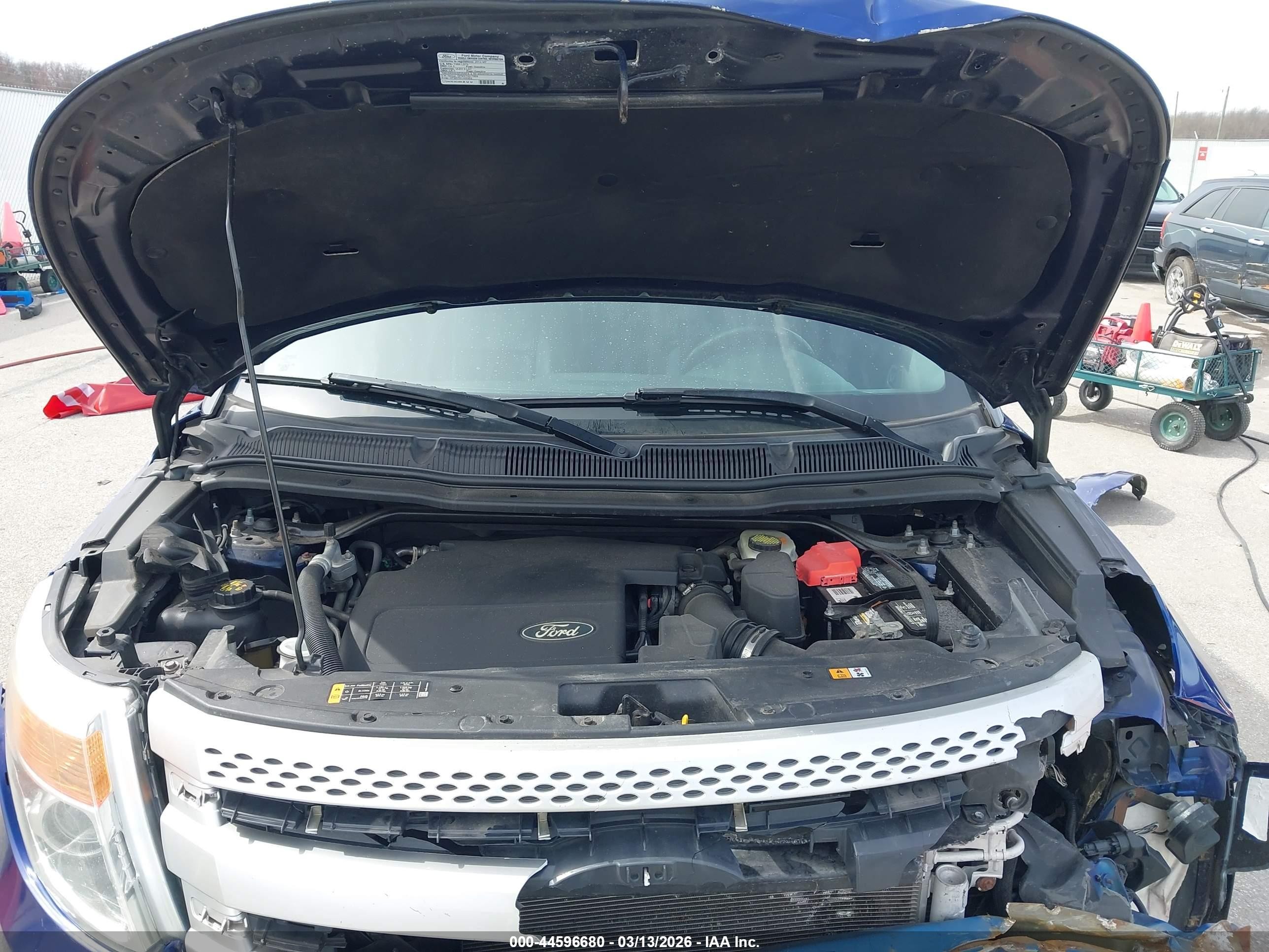 2013 Ford Explorer Xlt Blue vin: 1FM5K8D83DGC89334