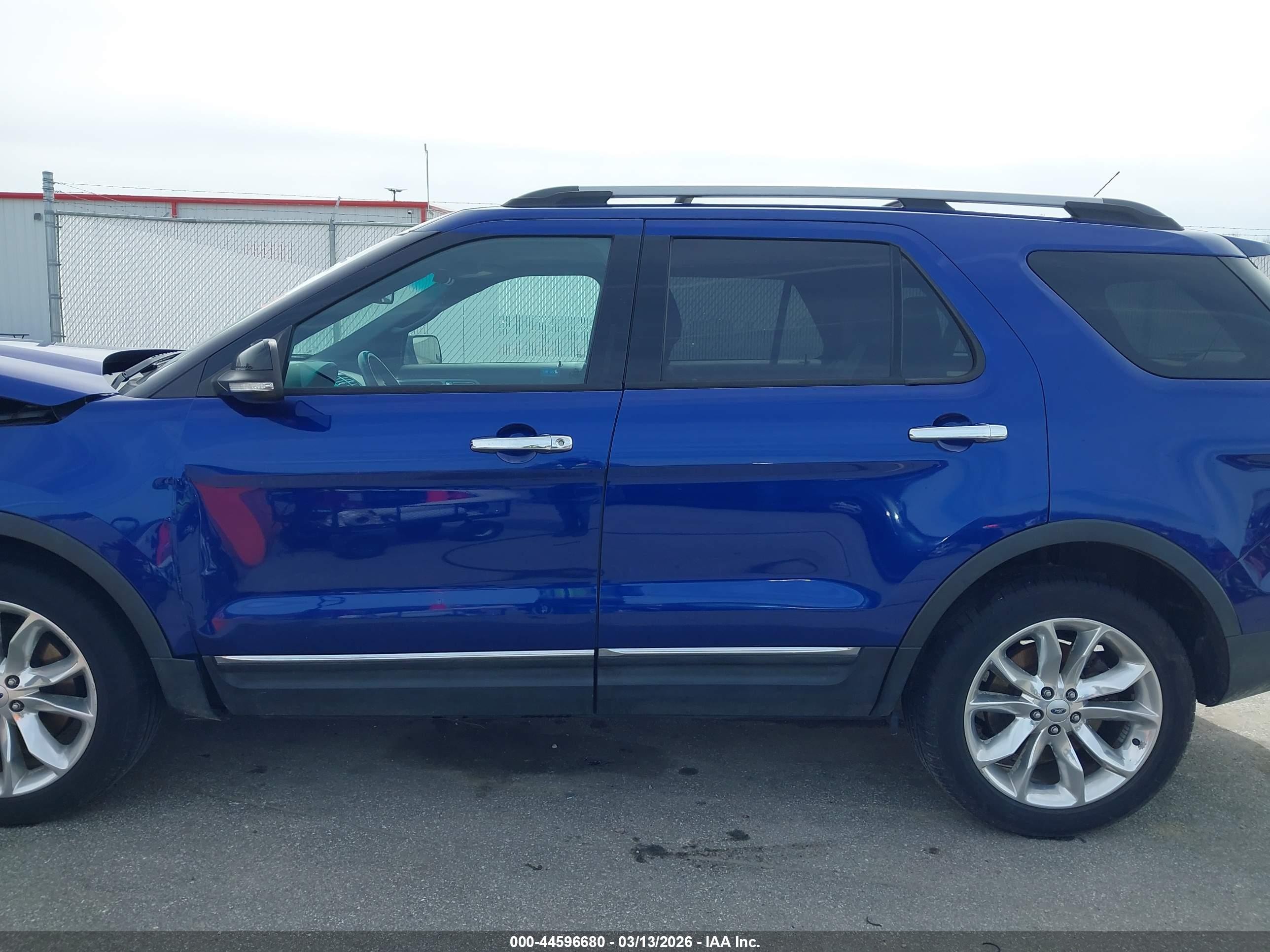 2013 Ford Explorer Xlt Blue vin: 1FM5K8D83DGC89334