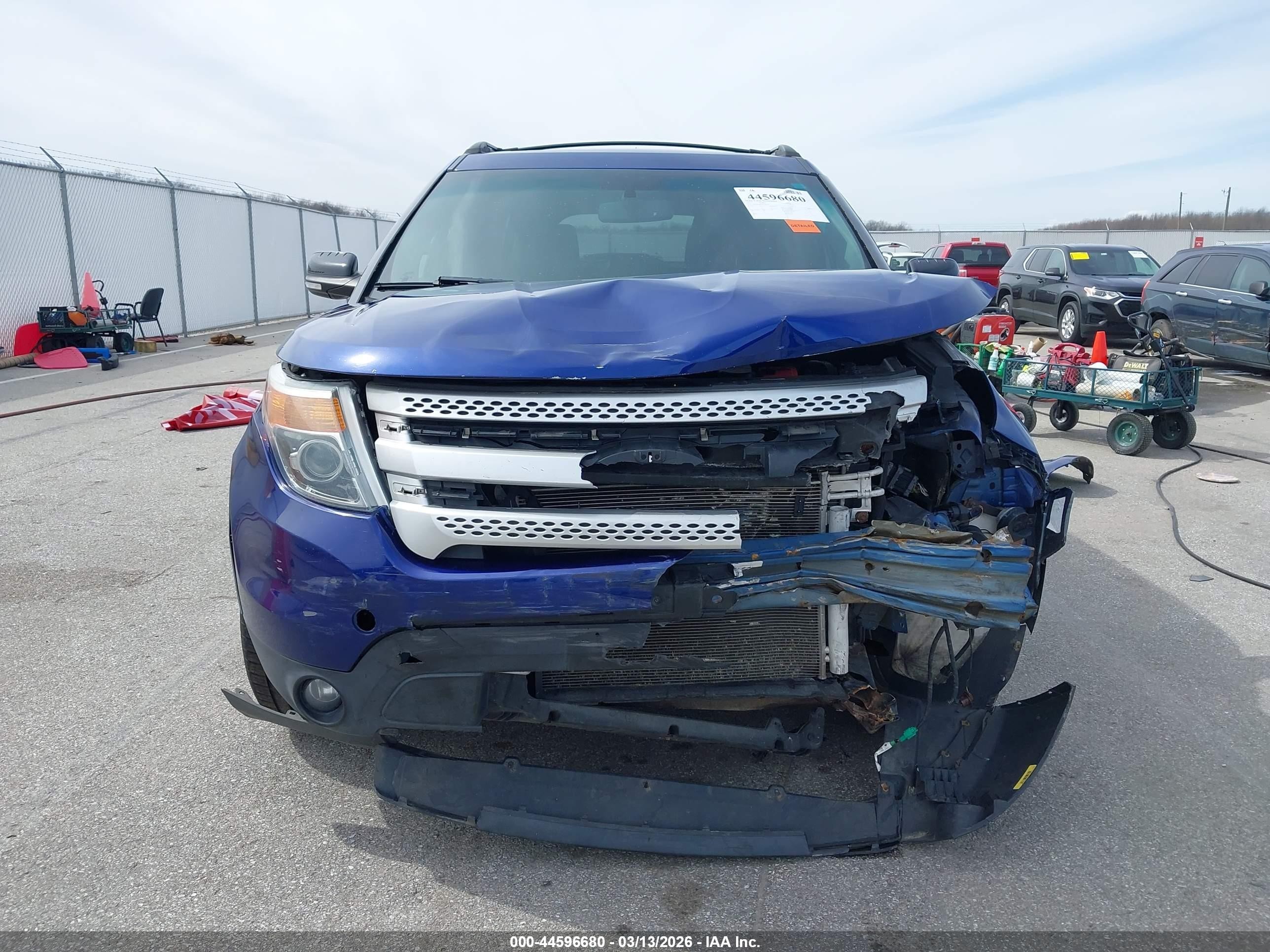 2013 Ford Explorer Xlt Blue vin: 1FM5K8D83DGC89334