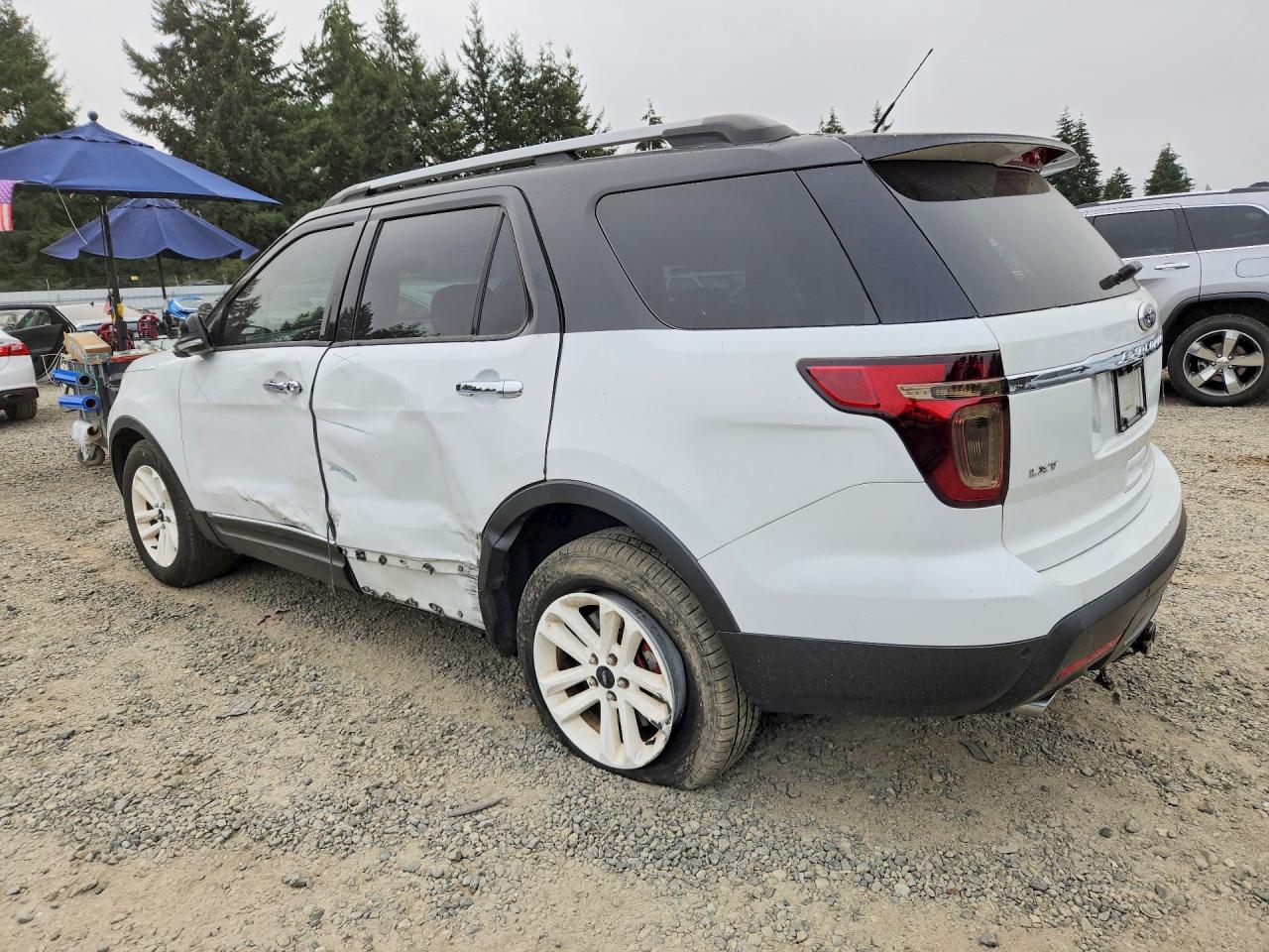 2014 Ford Explorer Xlt White vin: 1FM5K8D83EGA50657