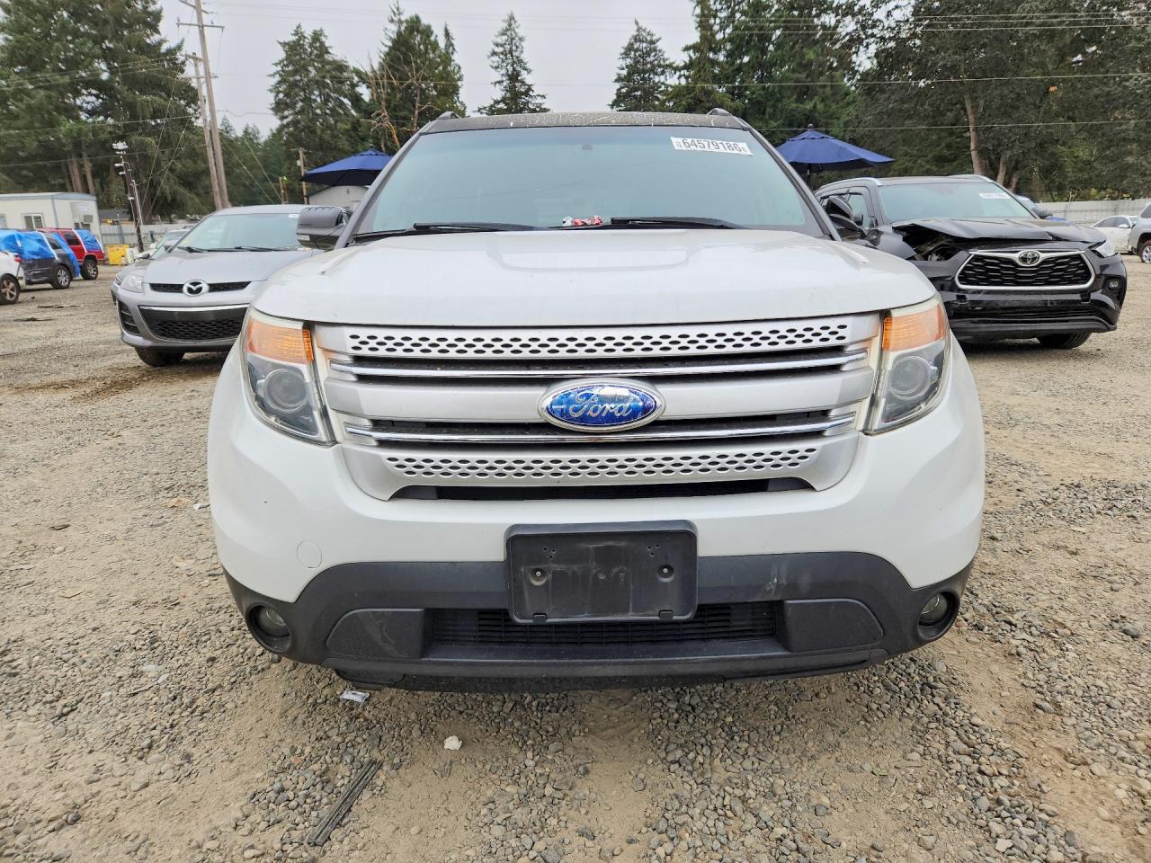 2014 Ford Explorer Xlt White vin: 1FM5K8D83EGA50657
