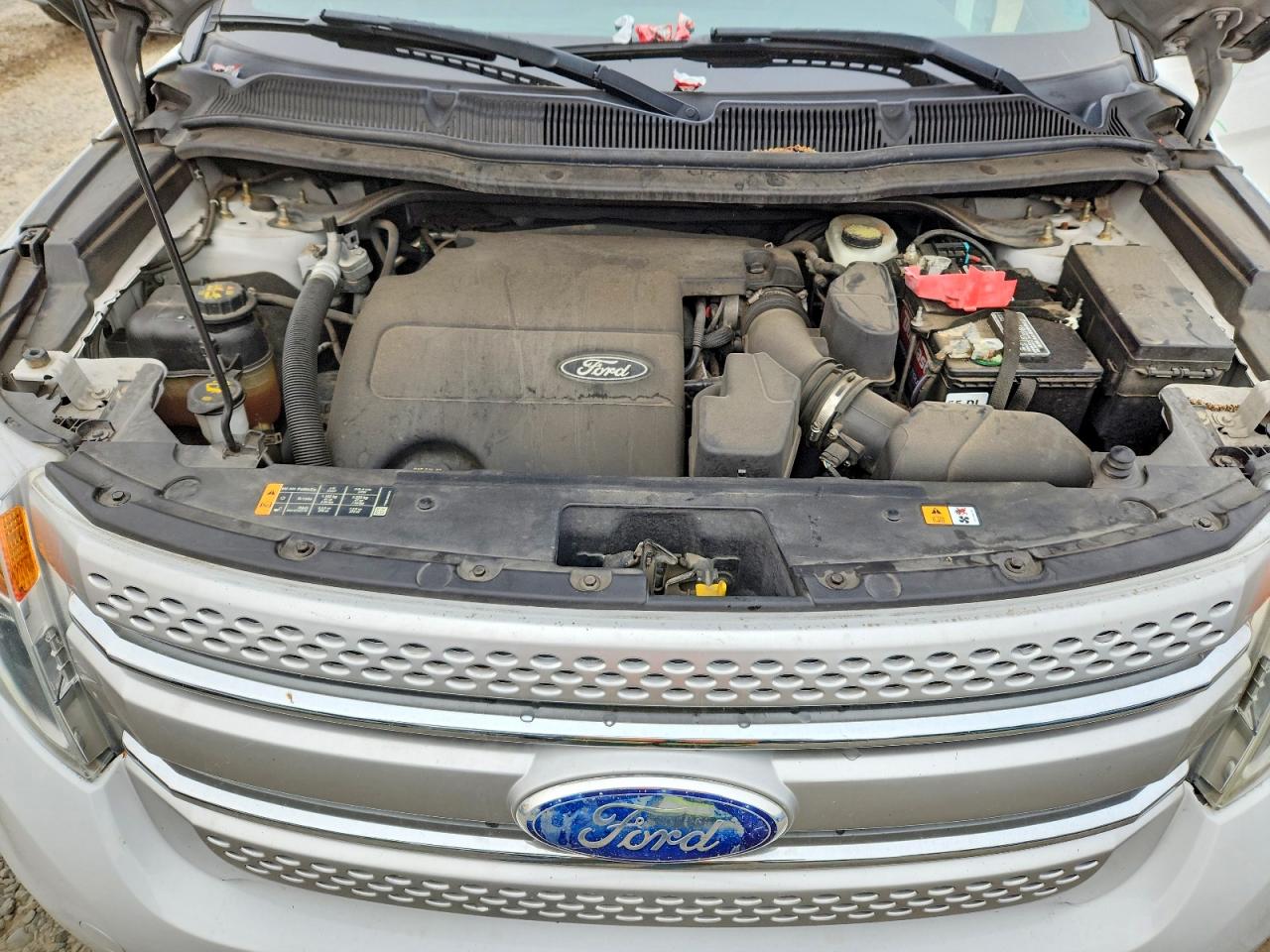 2014 Ford Explorer Xlt White vin: 1FM5K8D83EGA50657