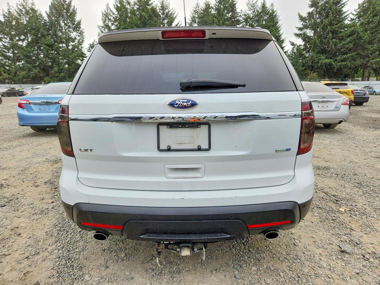 2014 Ford Explorer Xlt White vin: 1FM5K8D83EGA50657