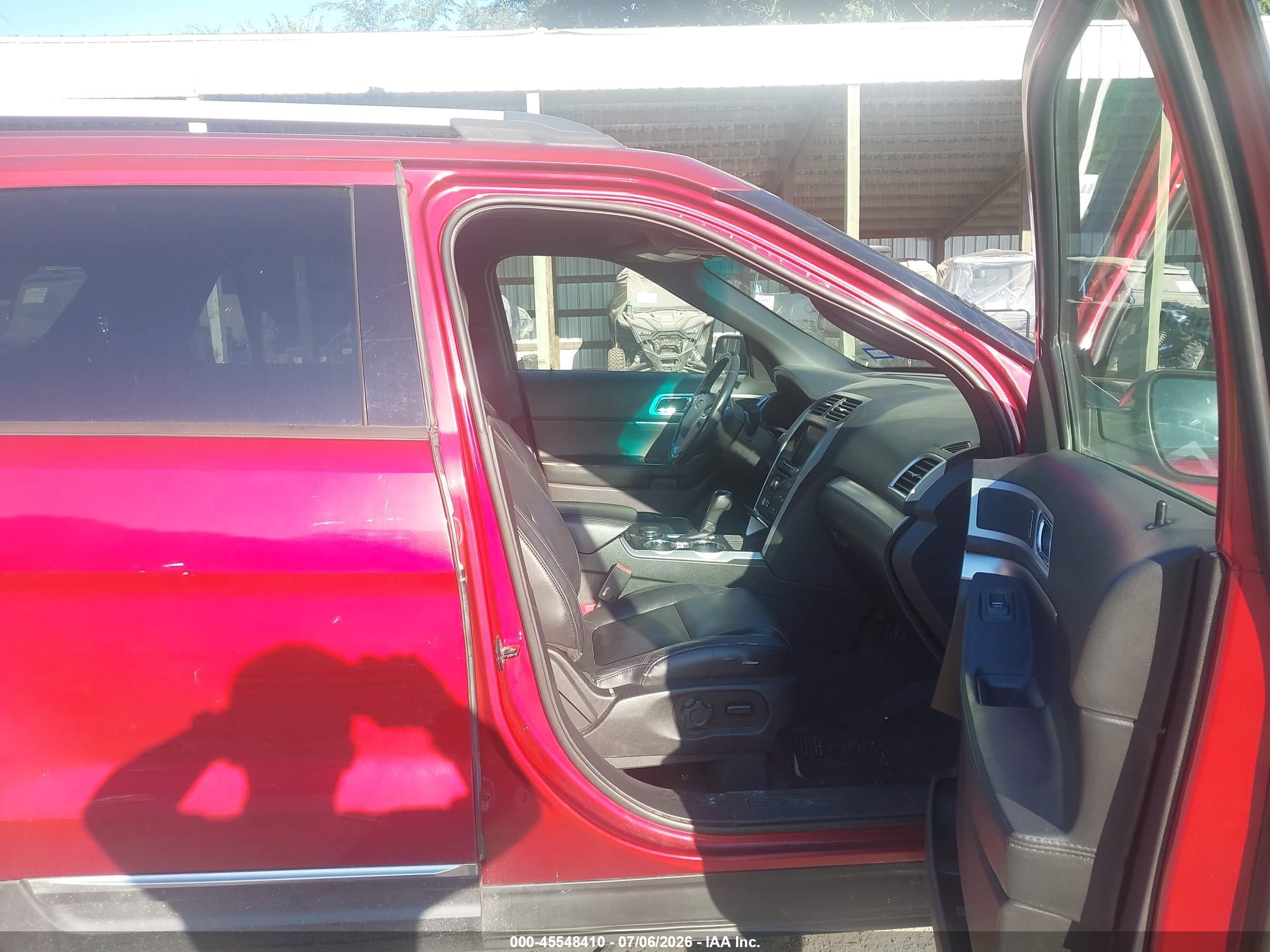 2014 Ford Explorer Xlt Red vin: 1FM5K8D83EGC23142