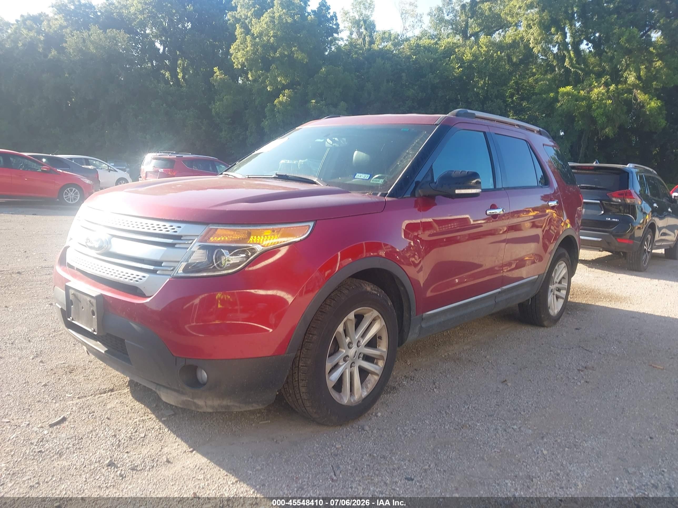 2014 Ford Explorer Xlt Red vin: 1FM5K8D83EGC23142