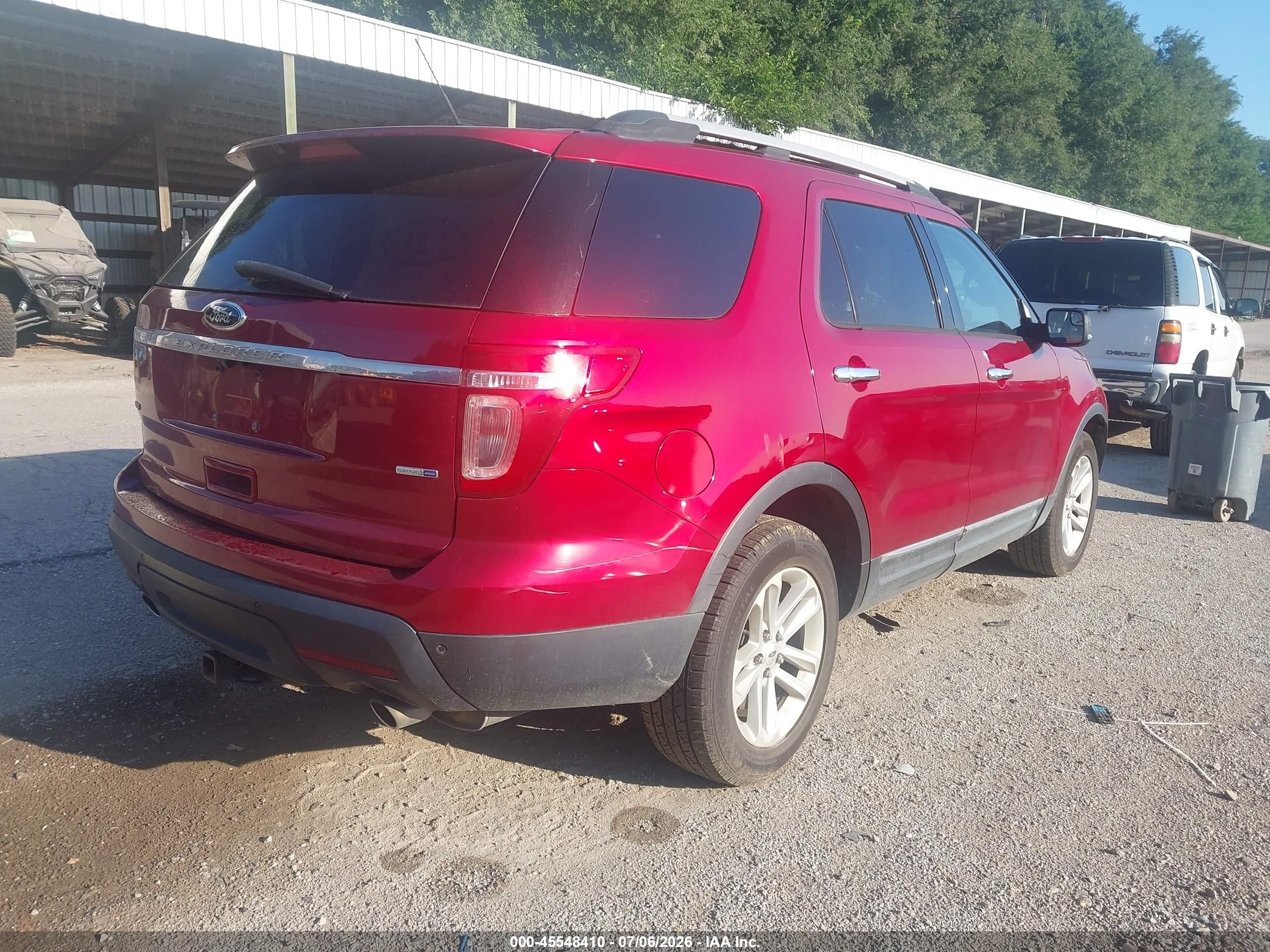 2014 Ford Explorer Xlt Red vin: 1FM5K8D83EGC23142