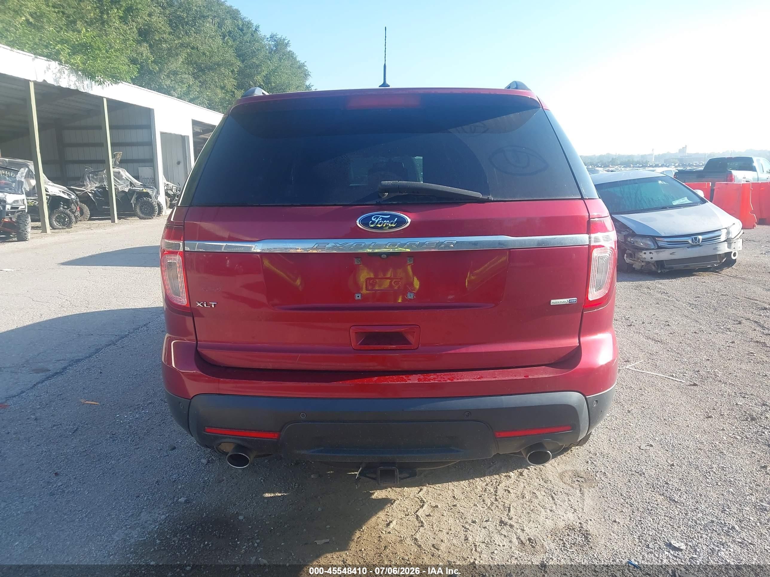 2014 Ford Explorer Xlt Red vin: 1FM5K8D83EGC23142