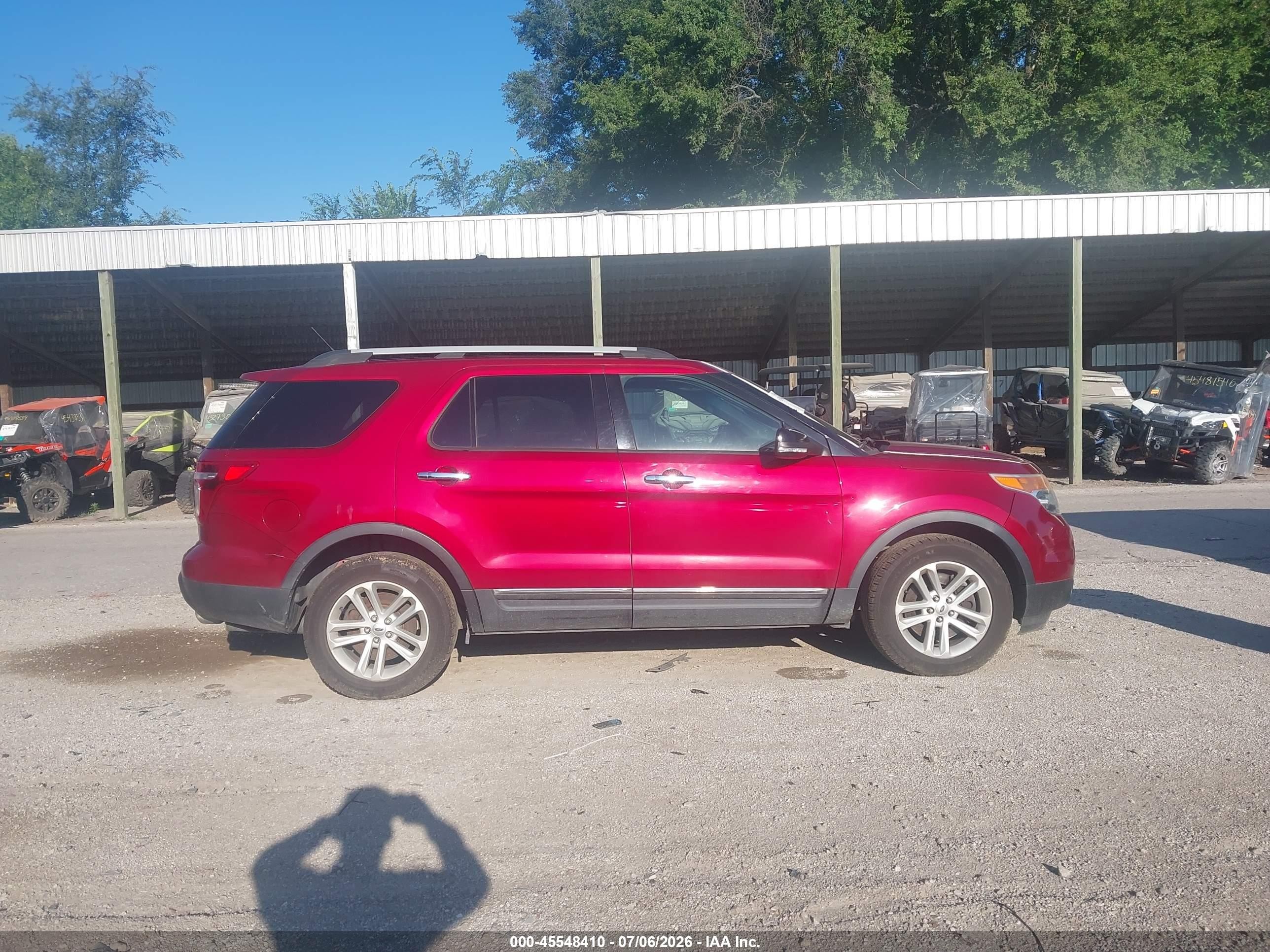 2014 Ford Explorer Xlt Red vin: 1FM5K8D83EGC23142