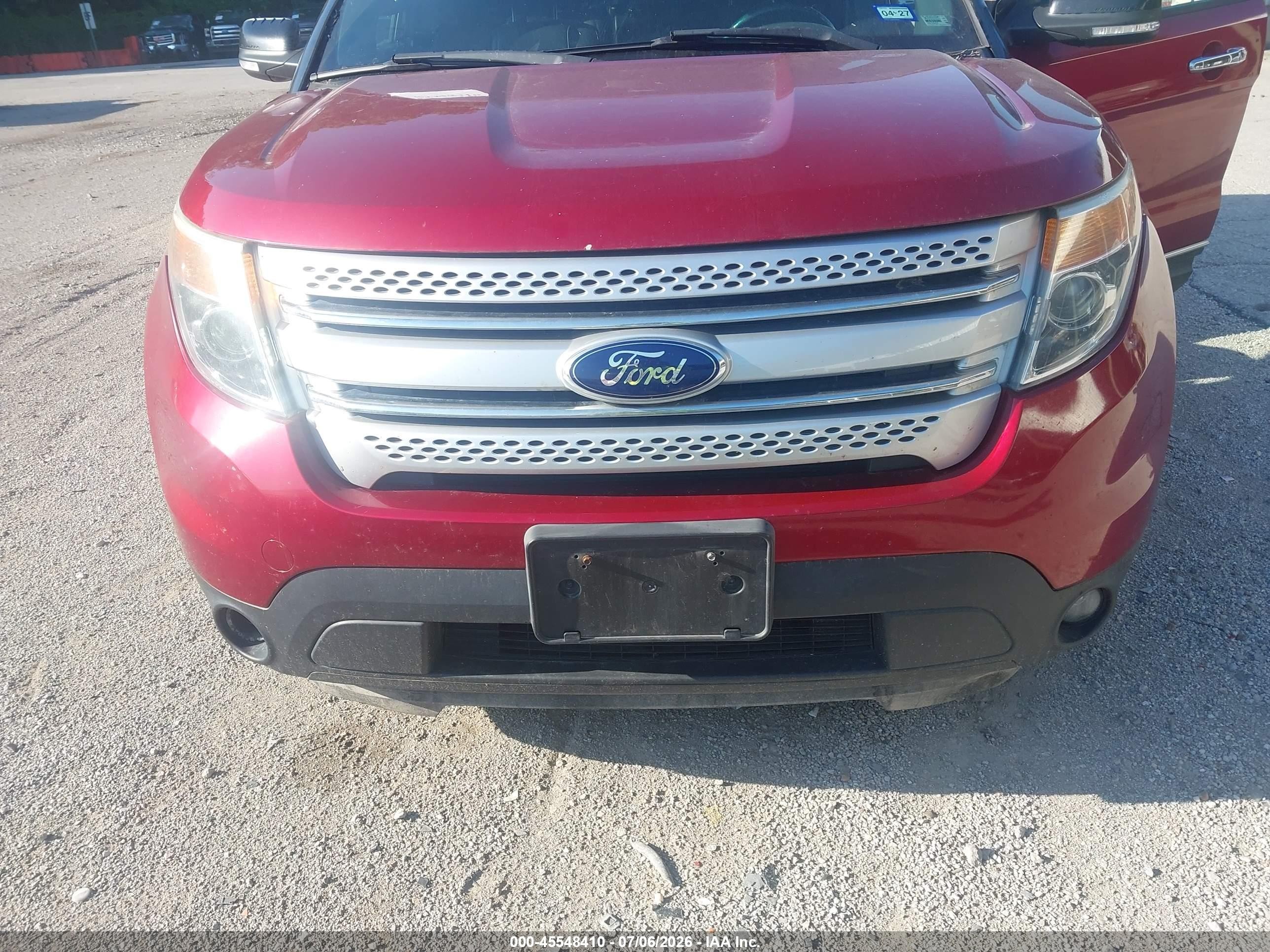 2014 Ford Explorer Xlt Red vin: 1FM5K8D83EGC23142