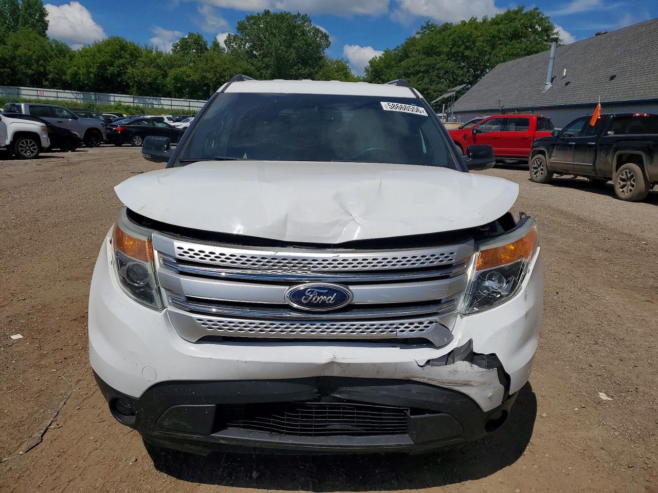 2014 Ford Explorer Xlt White vin: 1FM5K8D83EGC50647