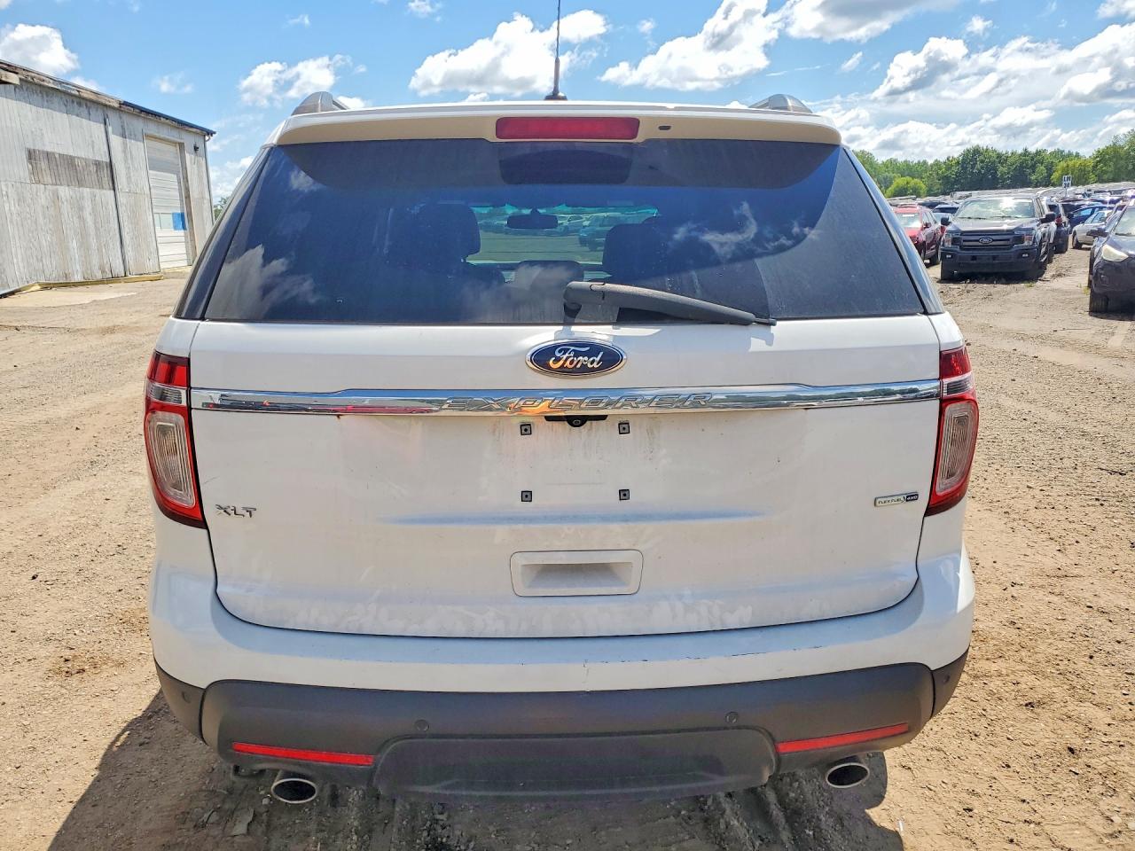 2014 Ford Explorer Xlt White vin: 1FM5K8D83EGC50647