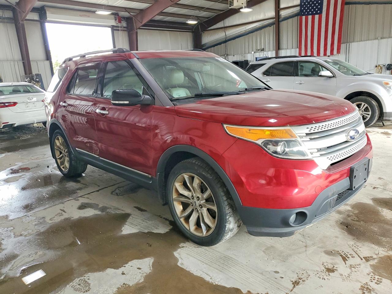 2014 Ford Explorer Xlt Red vin: 1FM5K8D83EGC55802